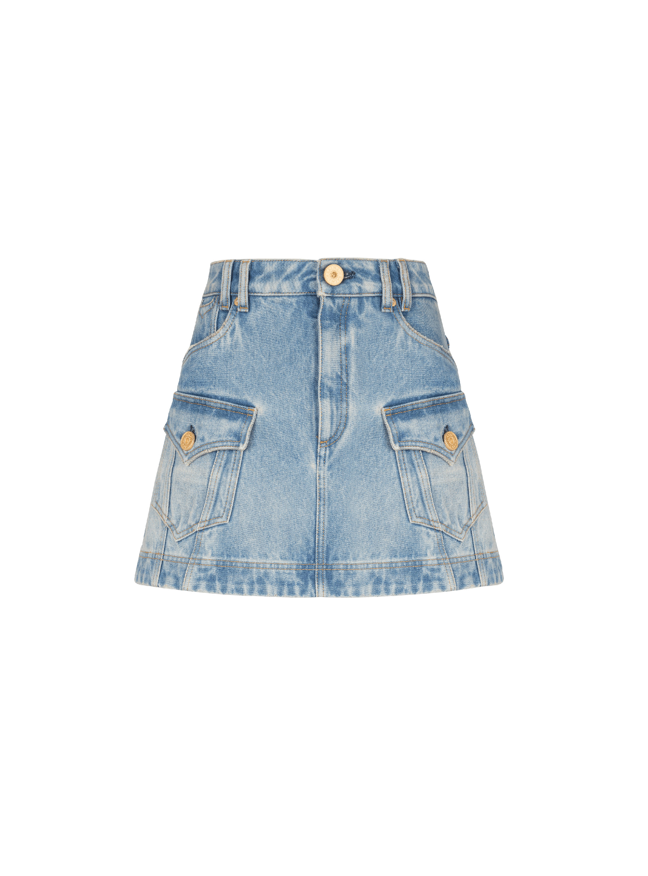 Western-Trapezrock aus Jeans