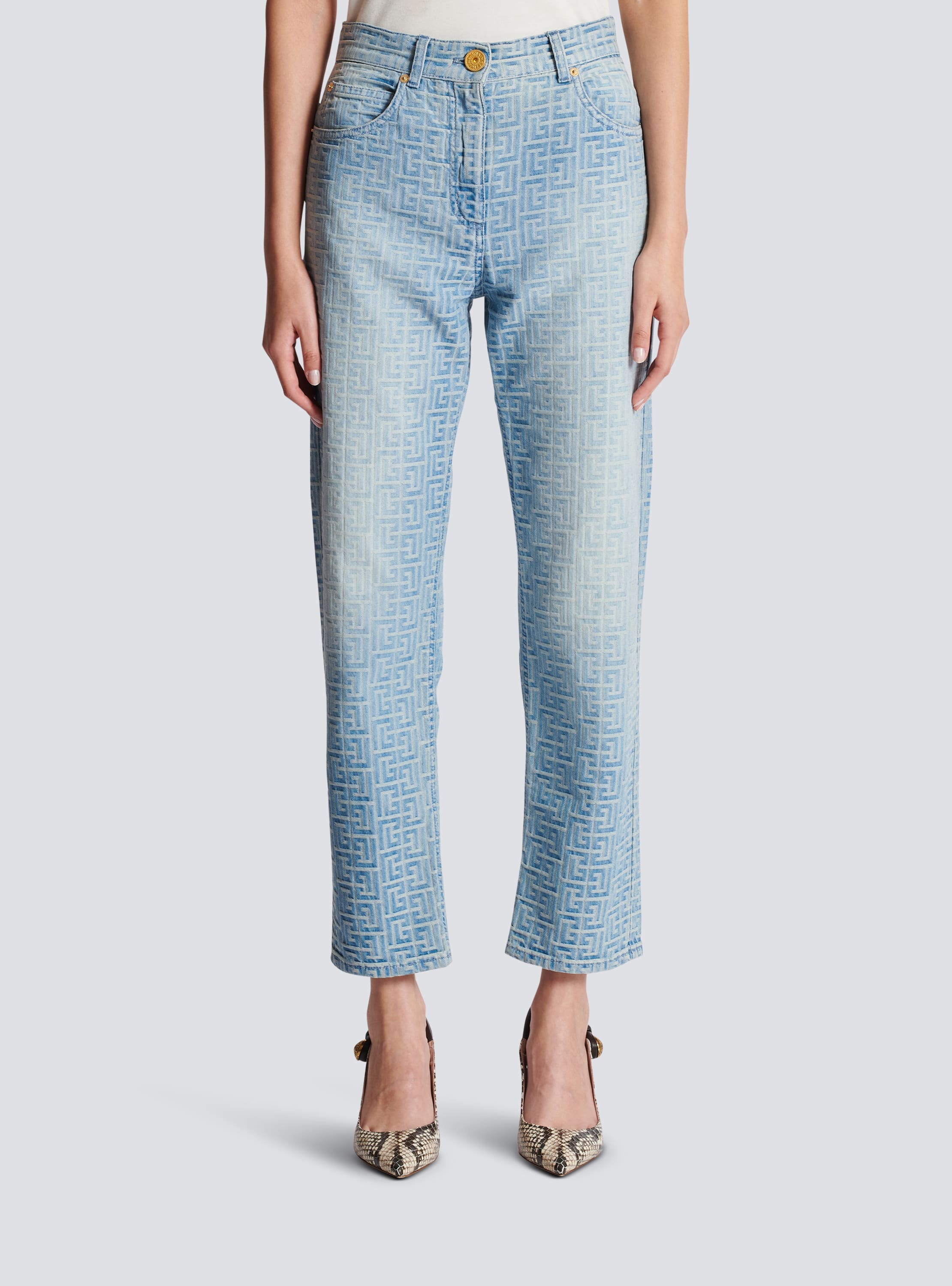 Jeans BALMAIN Woman color Blue