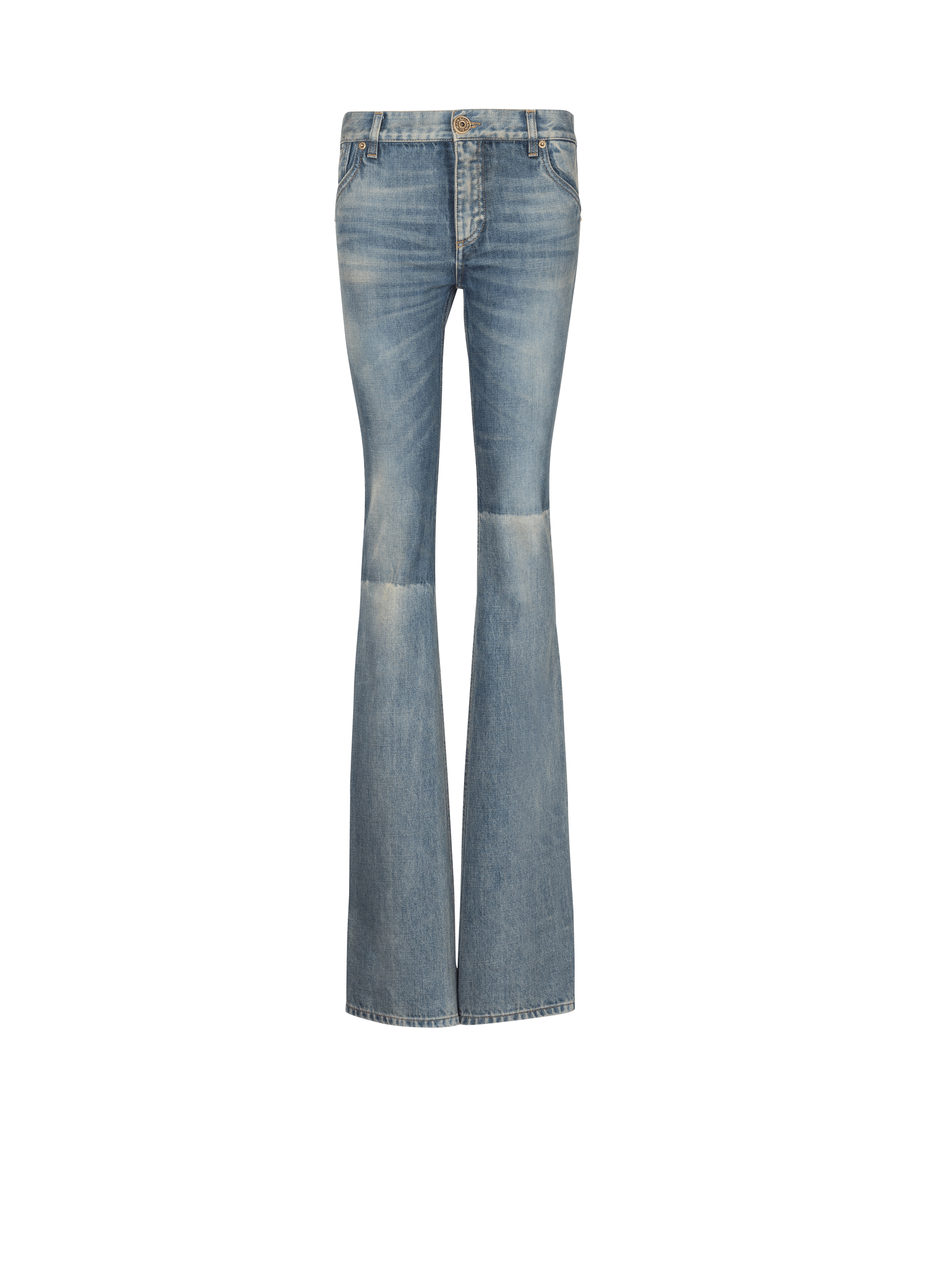 Western bootcut denim jeans blue - Women | BALMAIN