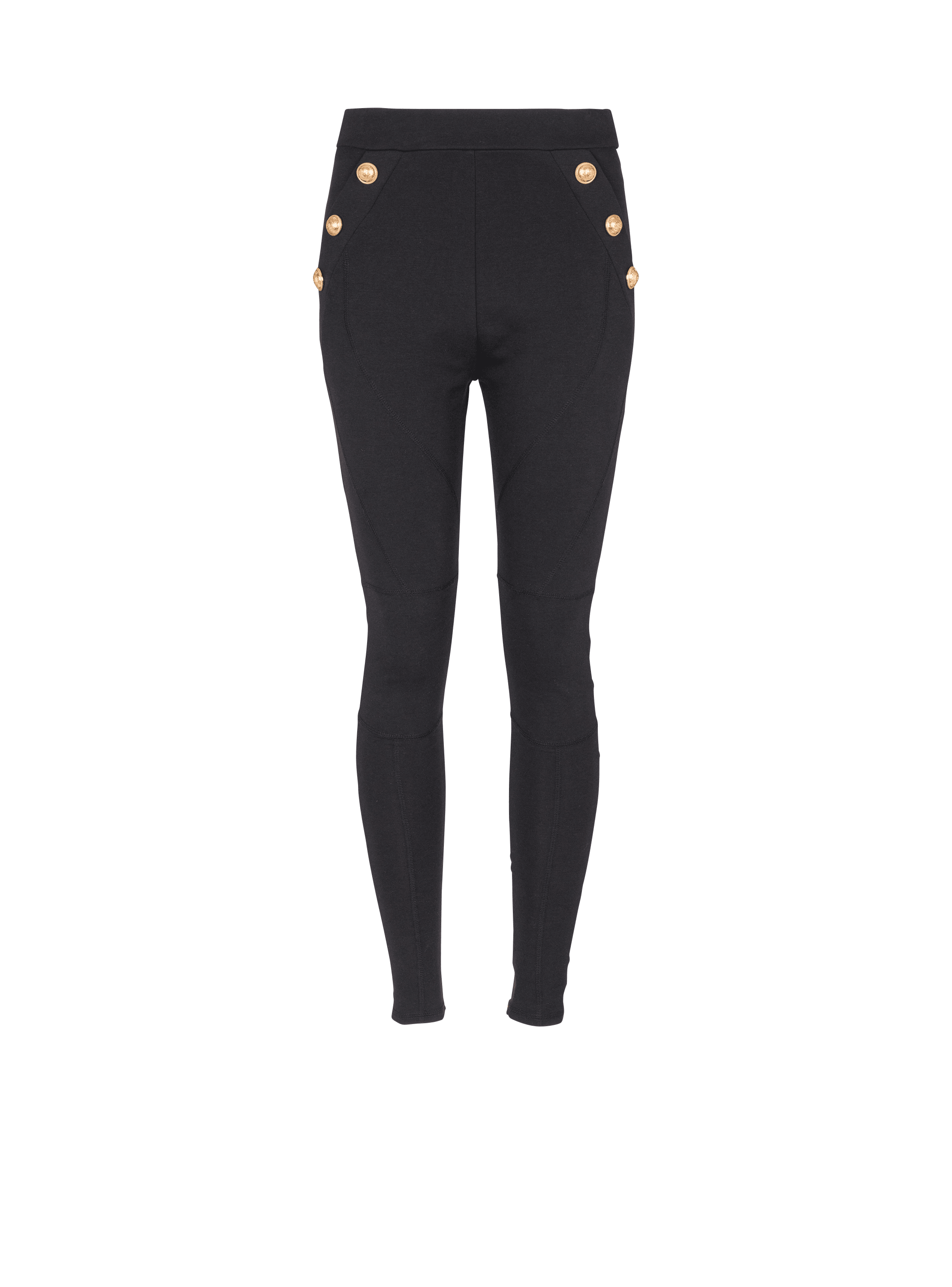 Knit leggings with 6 buttons