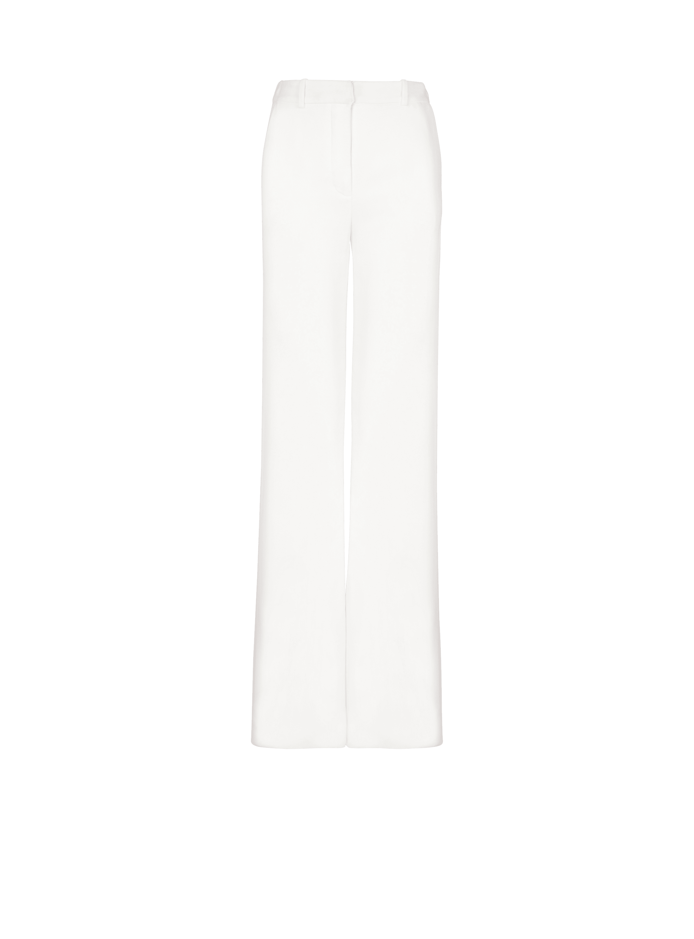 Pantalon taille haute en crêpe