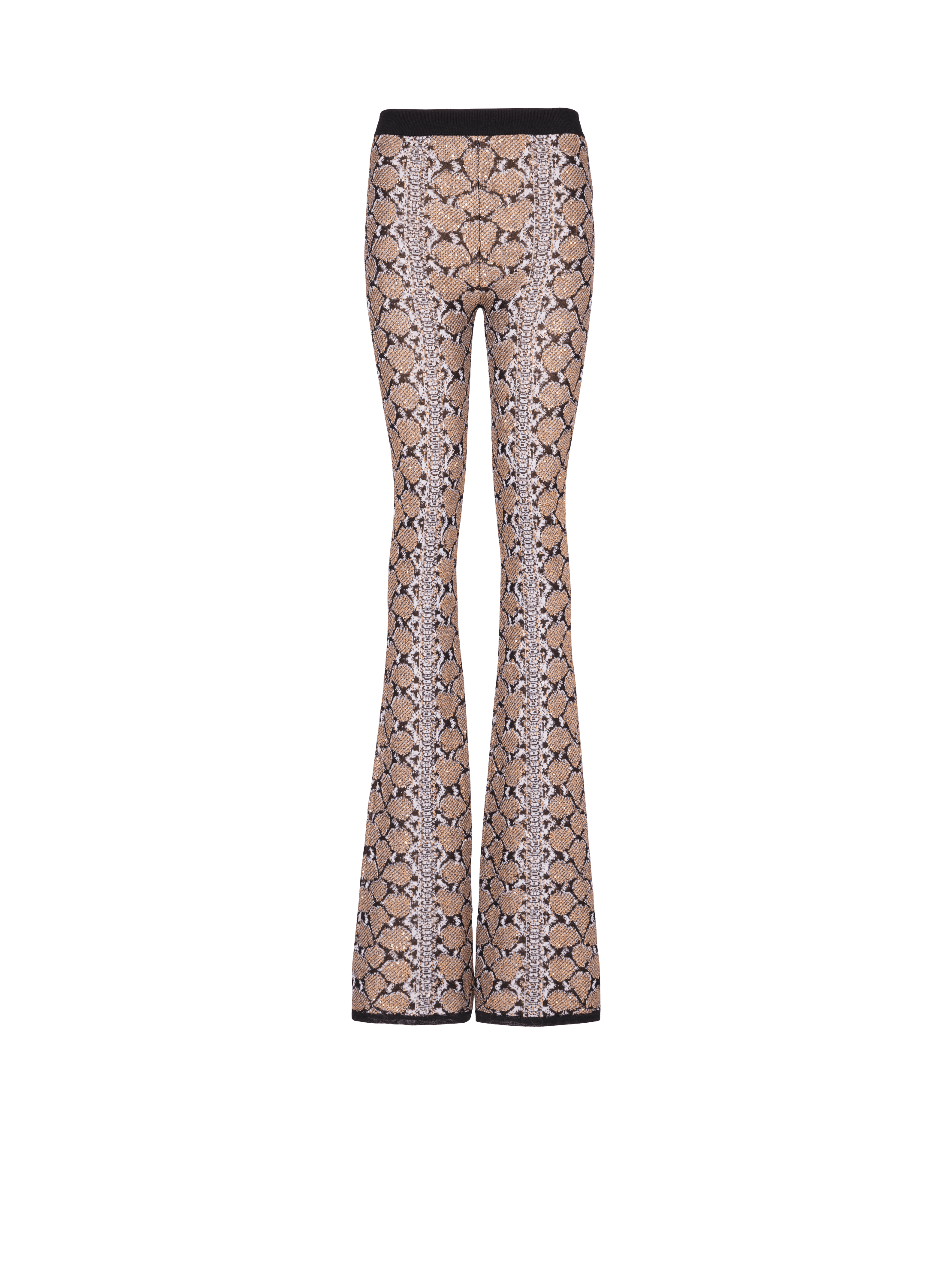 Pantalon en maille python