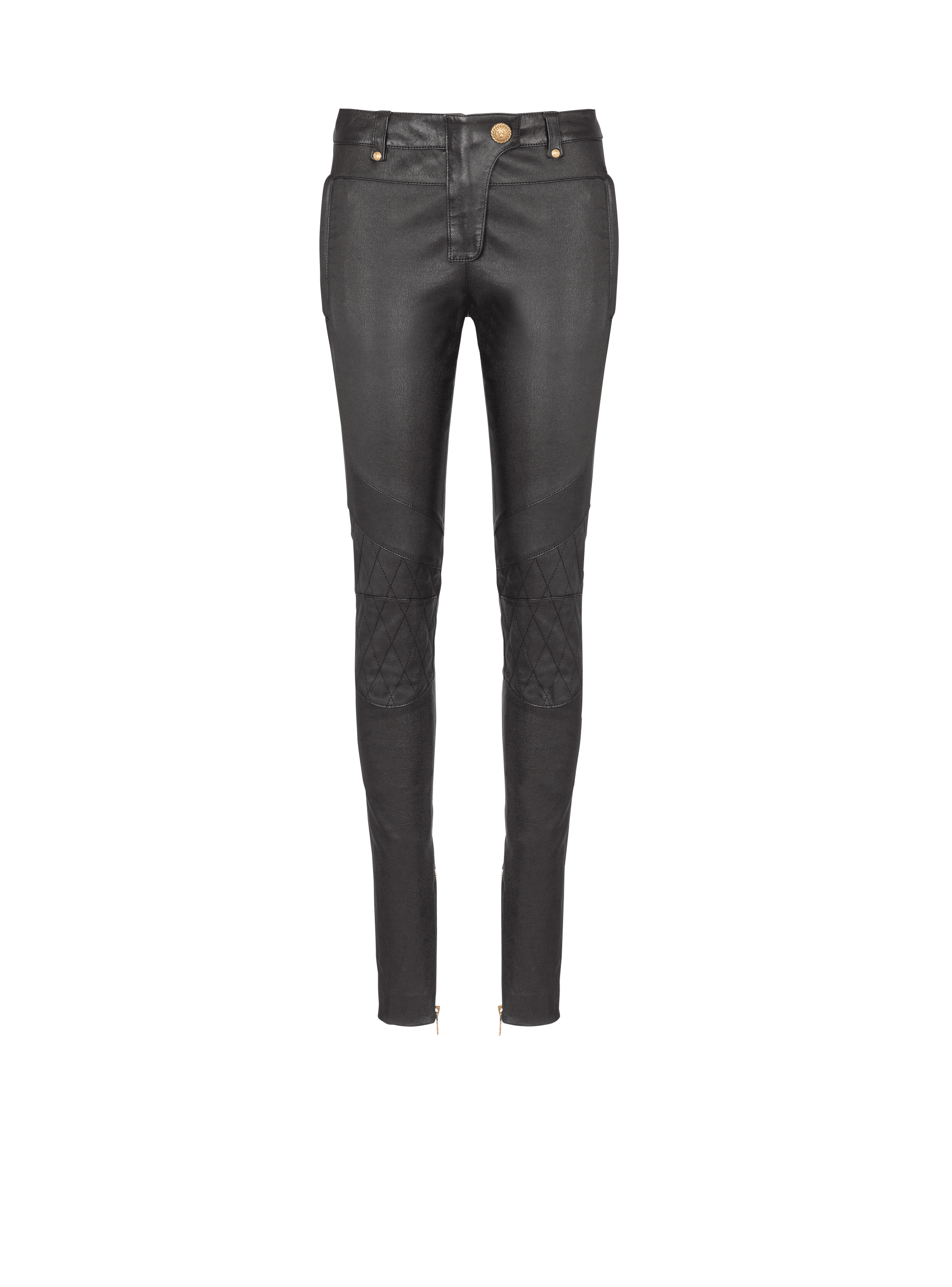 Pantalones de piel elásticos