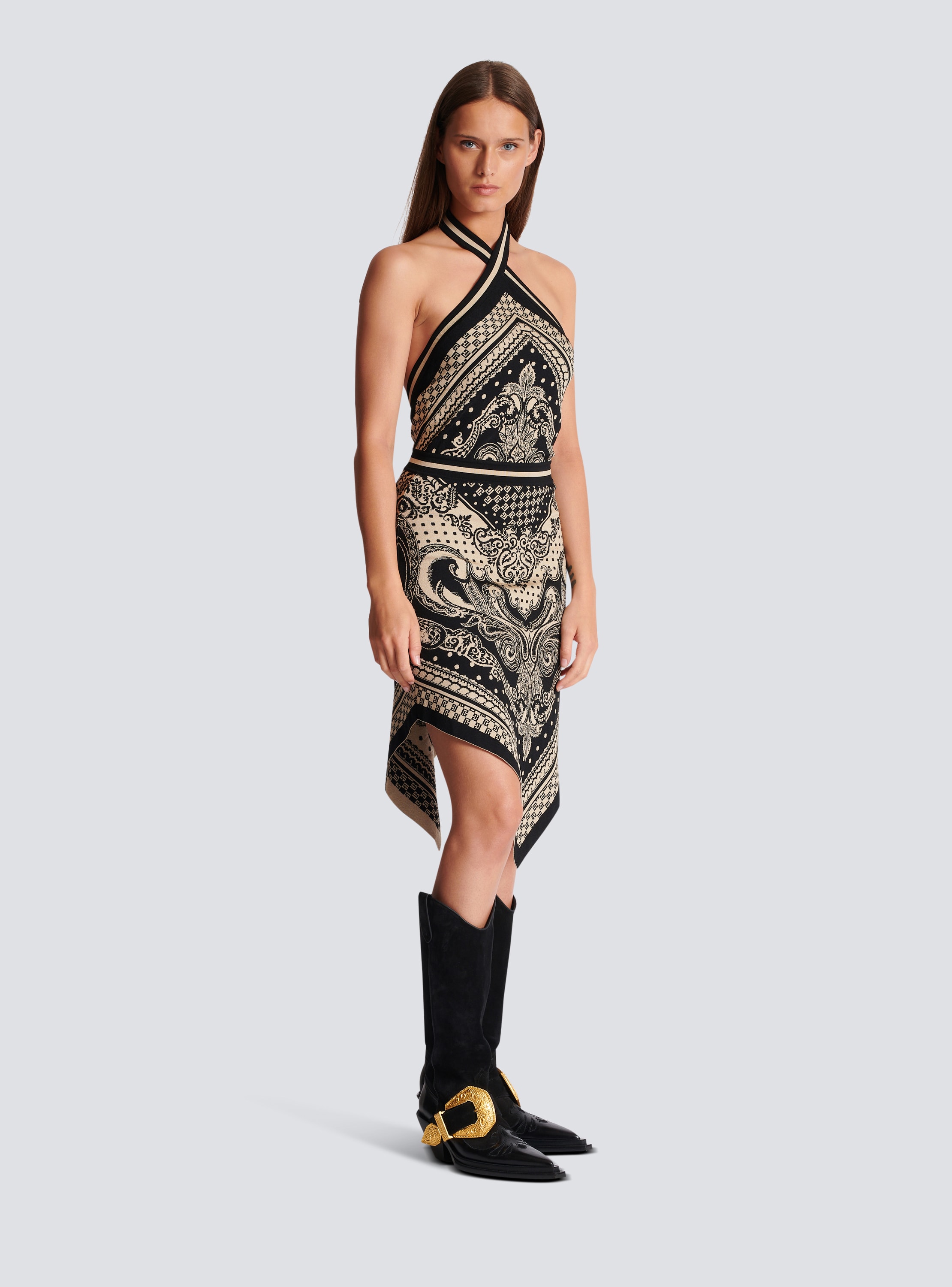 Balmain paisley discount mini shift dress