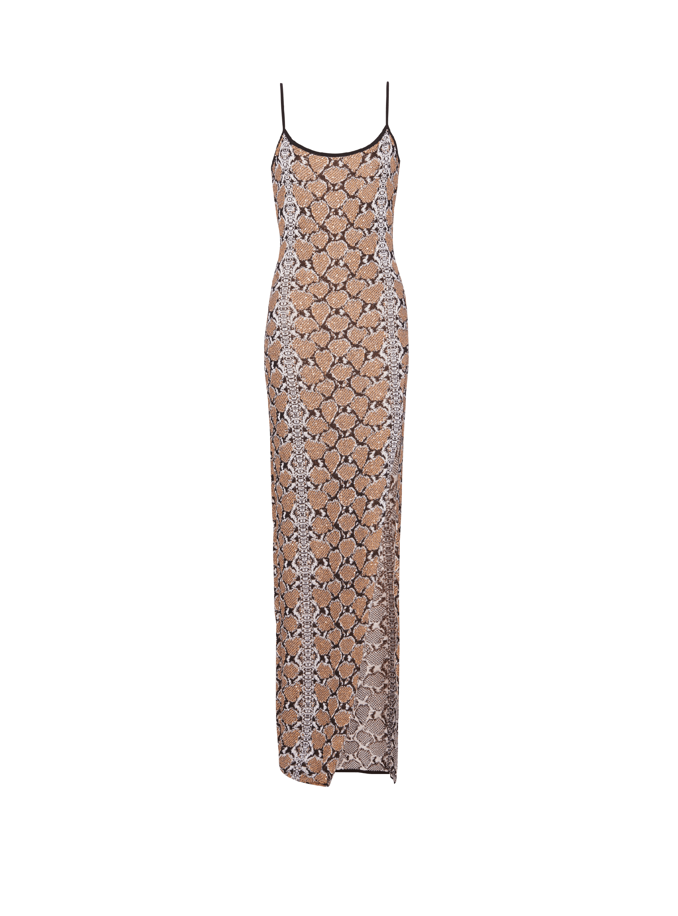 Snakeskin print midi dress outlet