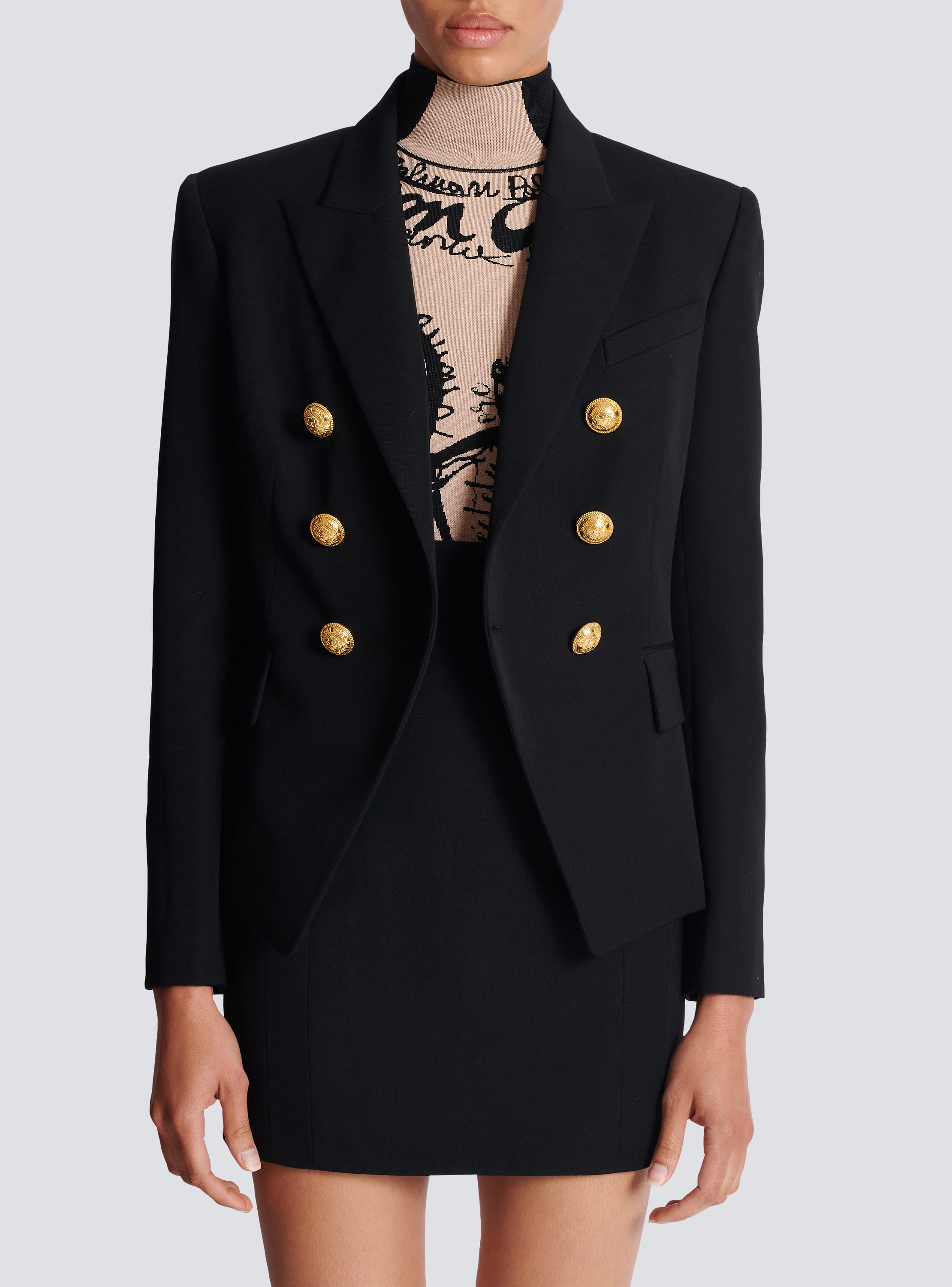 Double breasted jacket for ladies store