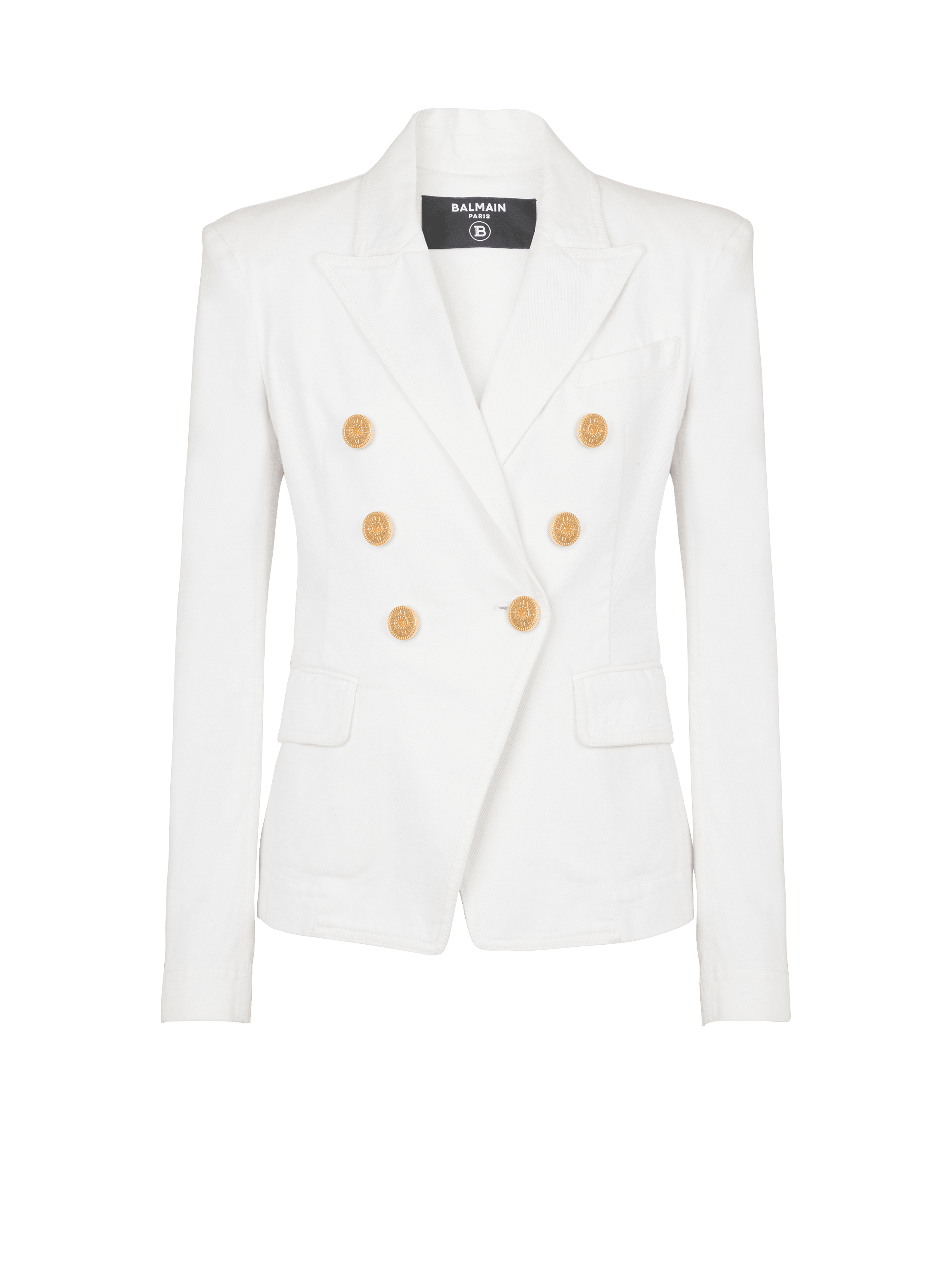 Blazer gold discount buttons balmain