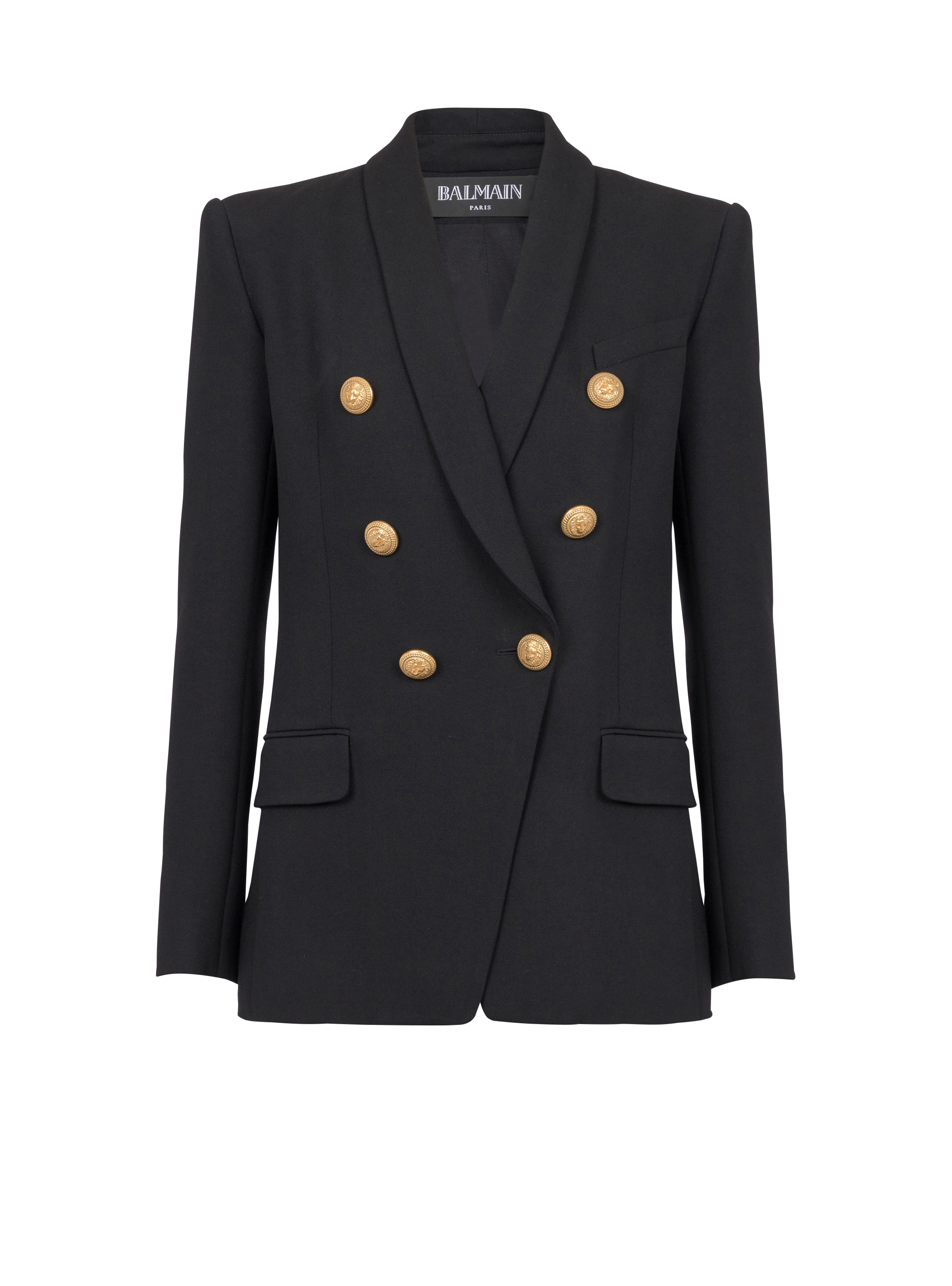 6-button wool jacket