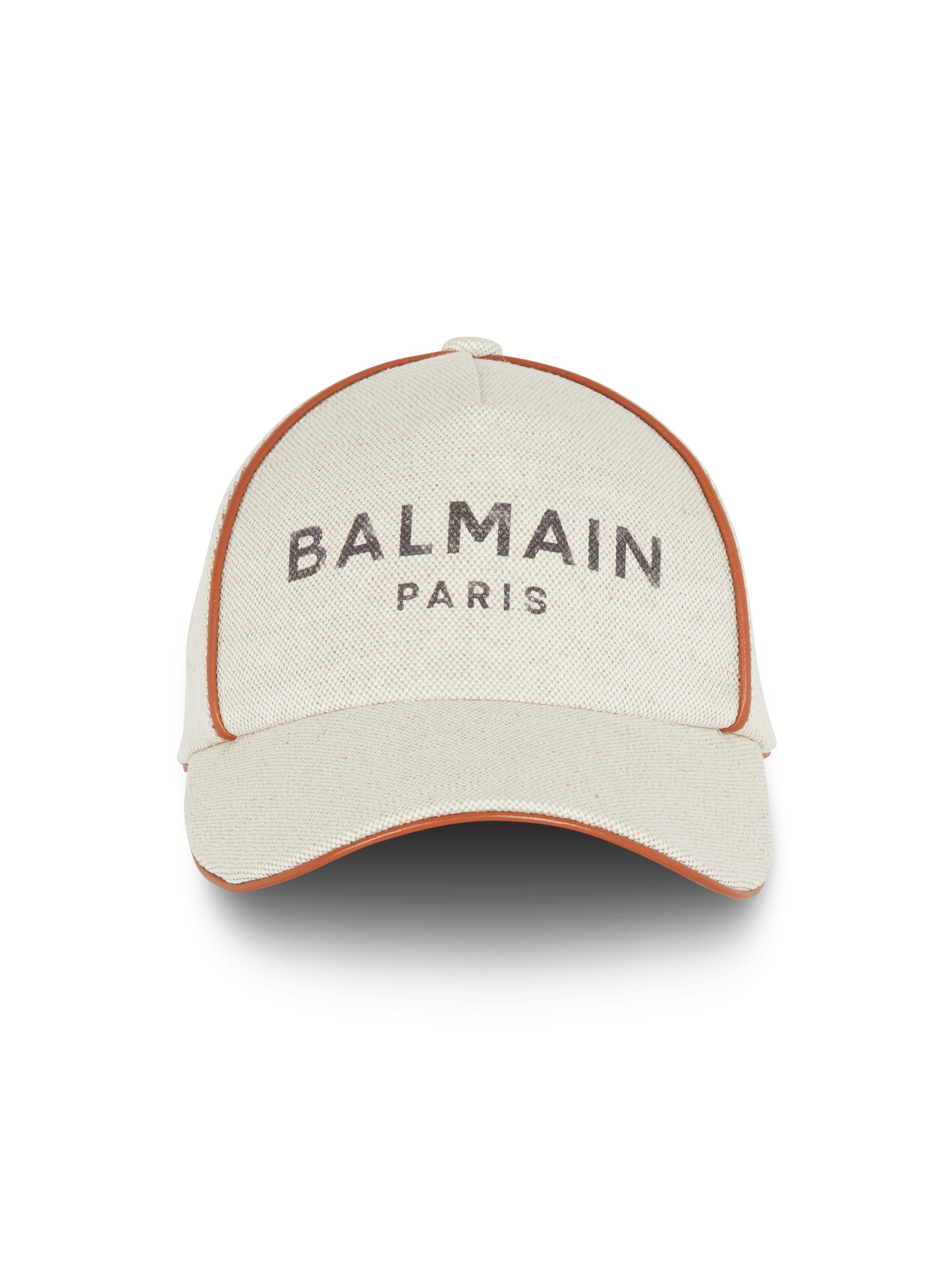 Balmain 徽标装饰棉质军装帽