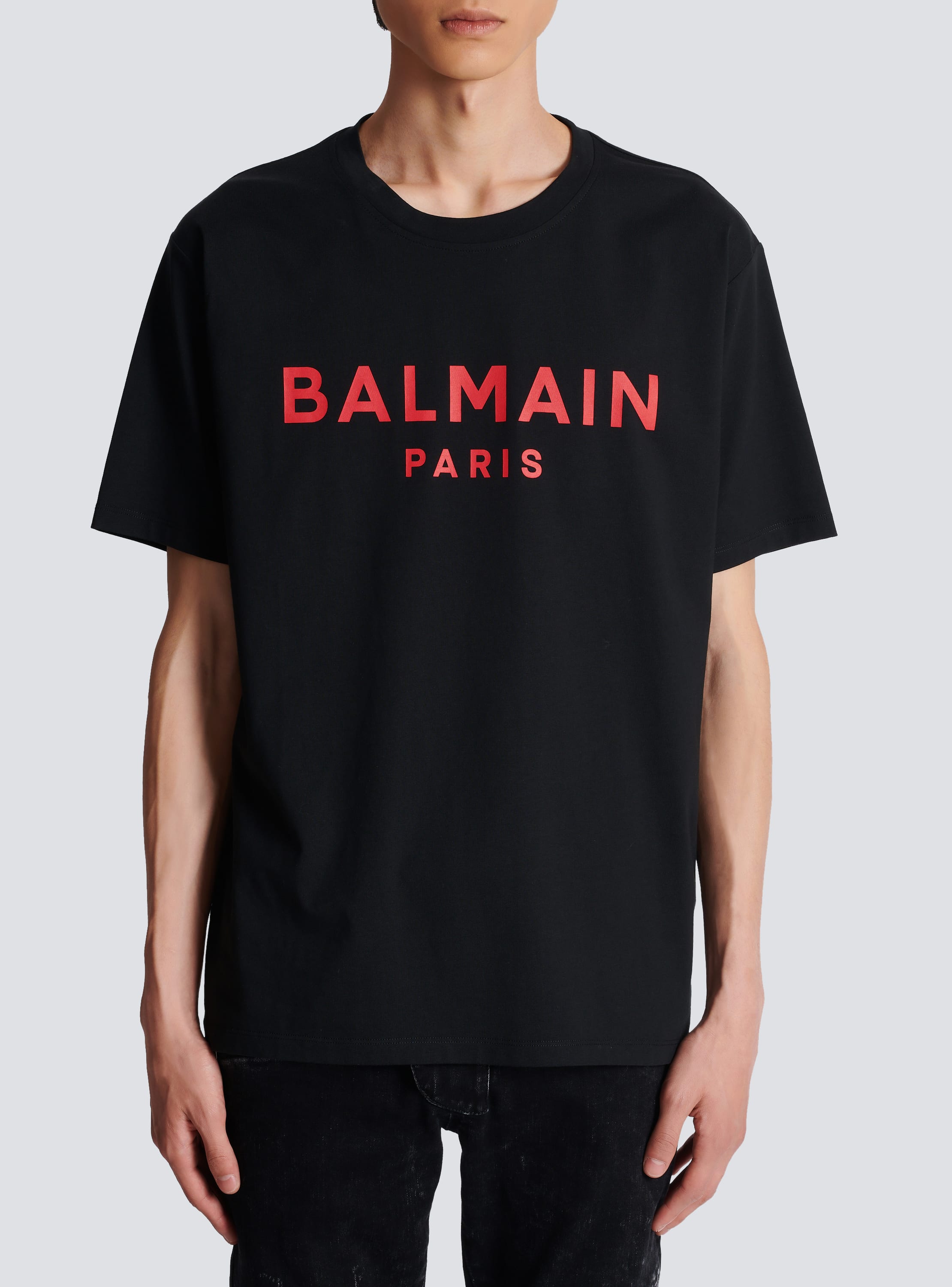 T-shirt with Balmain Paris print