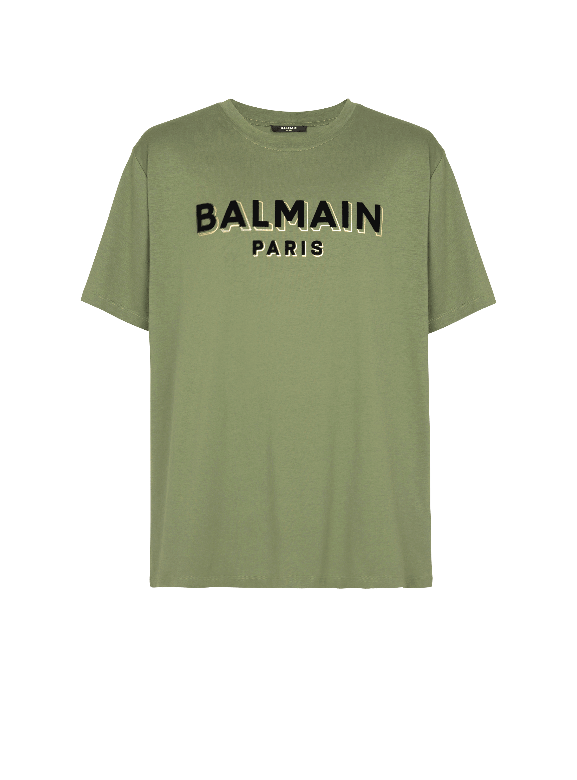 Camiseta con el logotipo de Balmain Paris serigrafiado