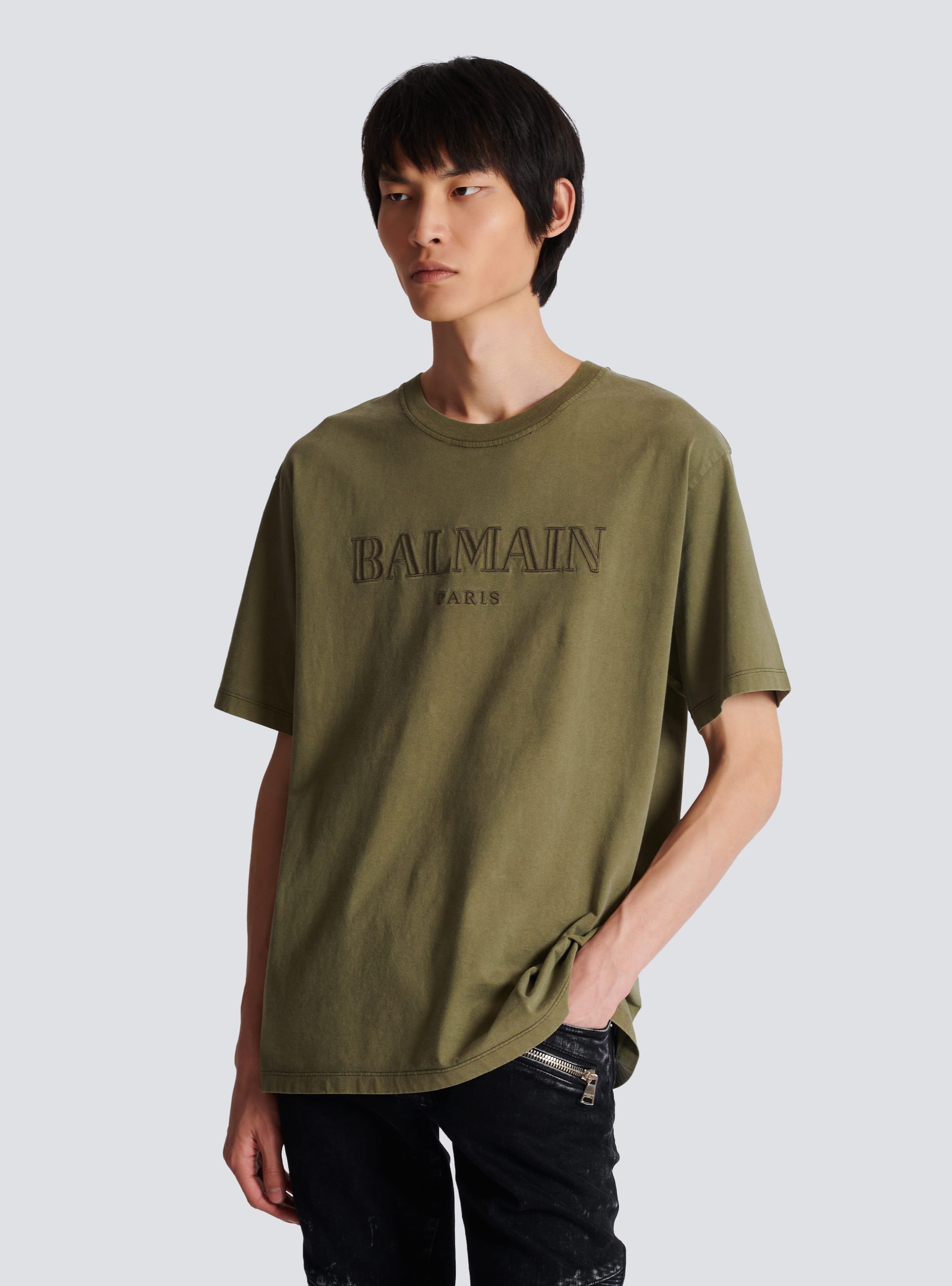 Vintage Balmain embroidered T-shirt