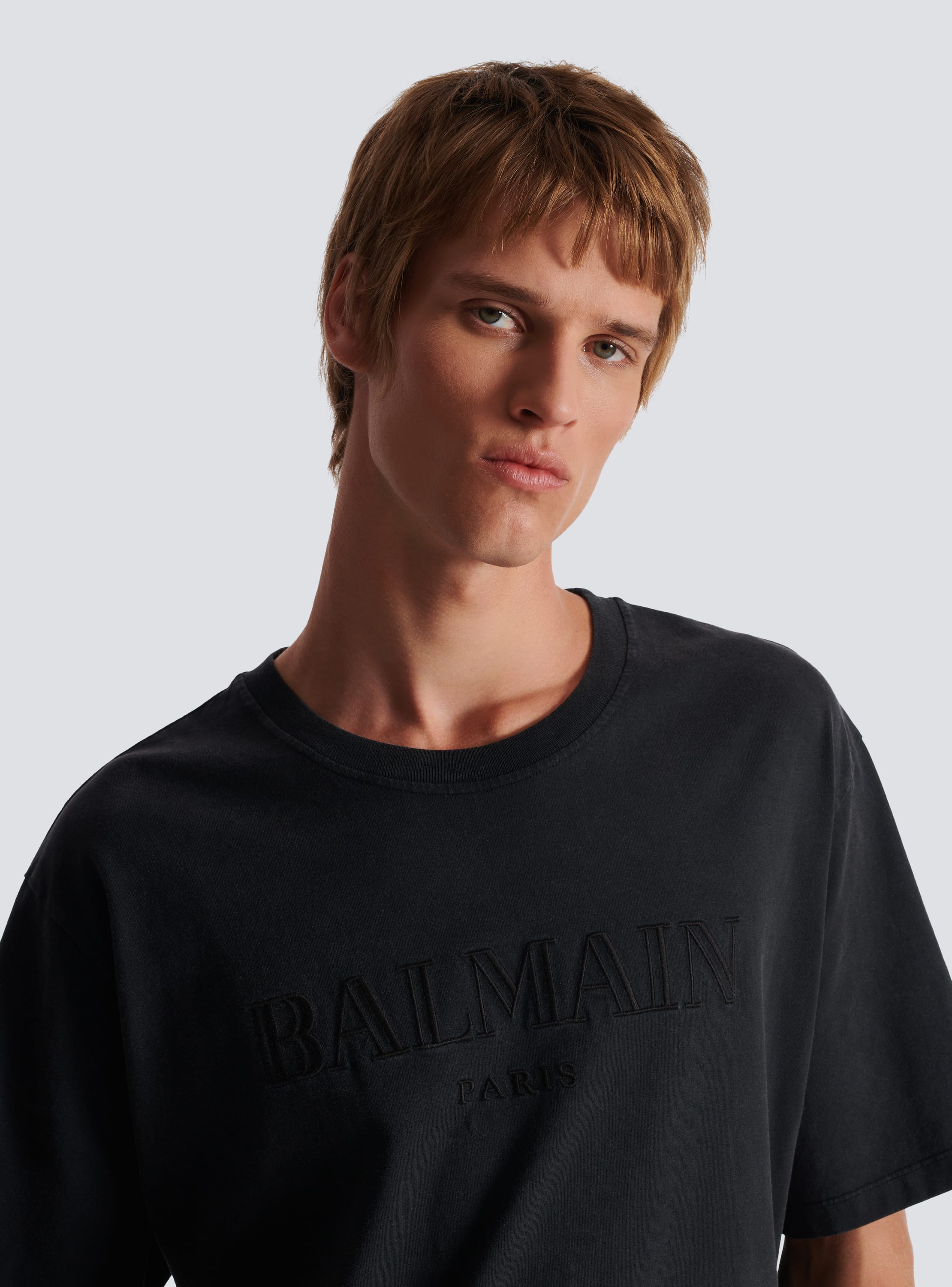 Grey balmain hotsell t shirt