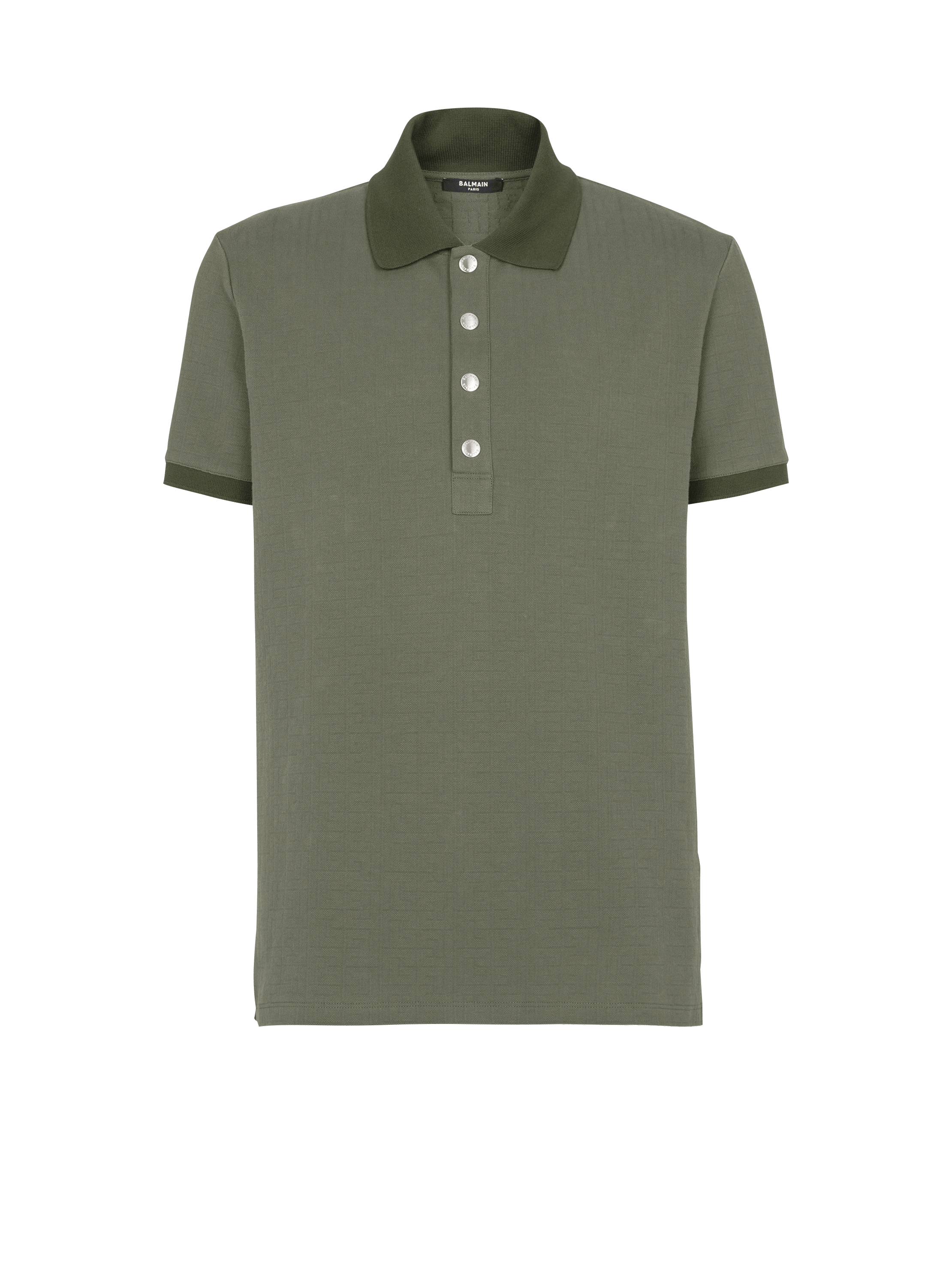 Monogram cotton polo