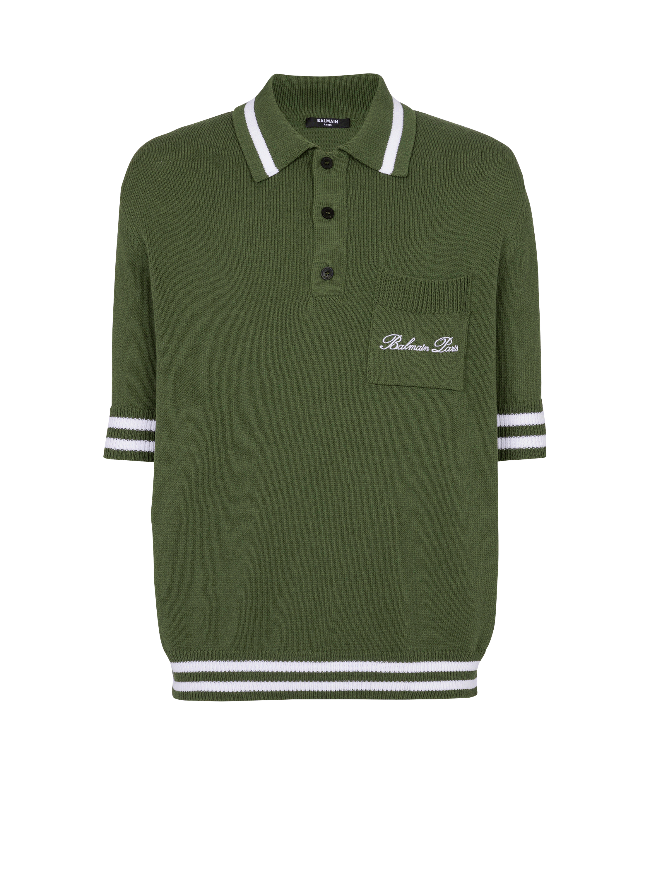 Balmain Signature knit polo shirt