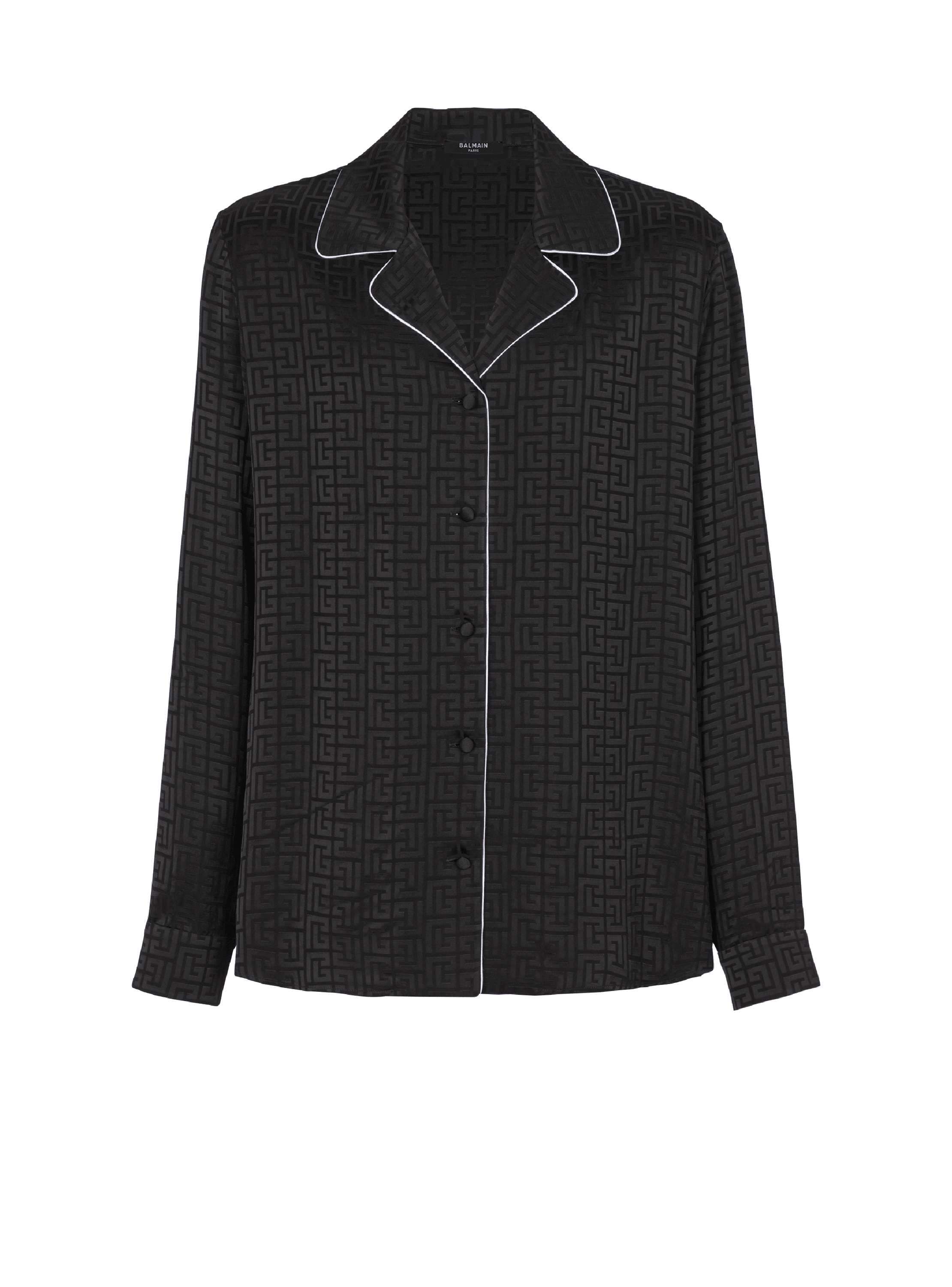 Balmain Black Monogram Shirt