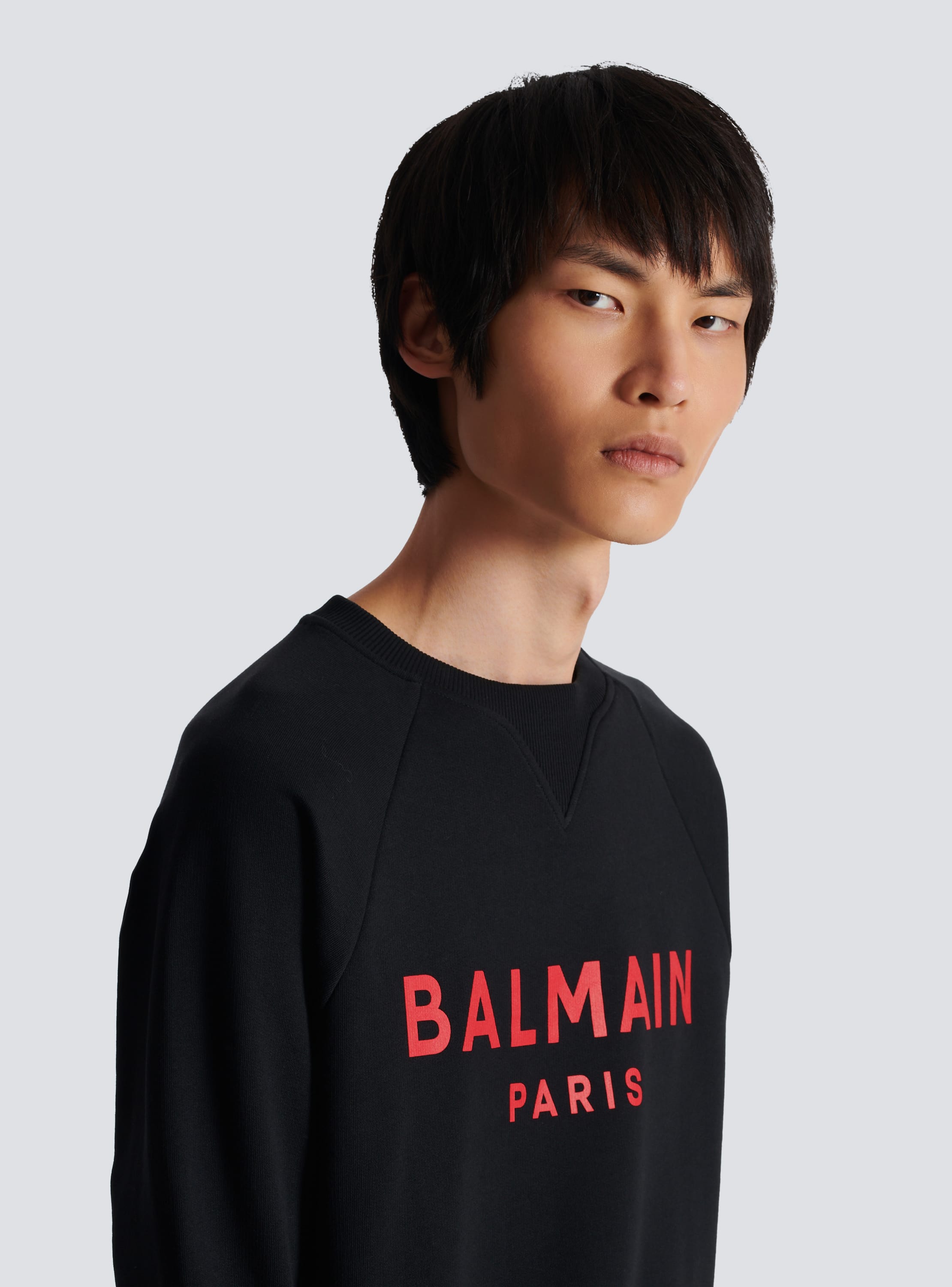 Balmain Paris printed sweatshirt black Men BALMAIN