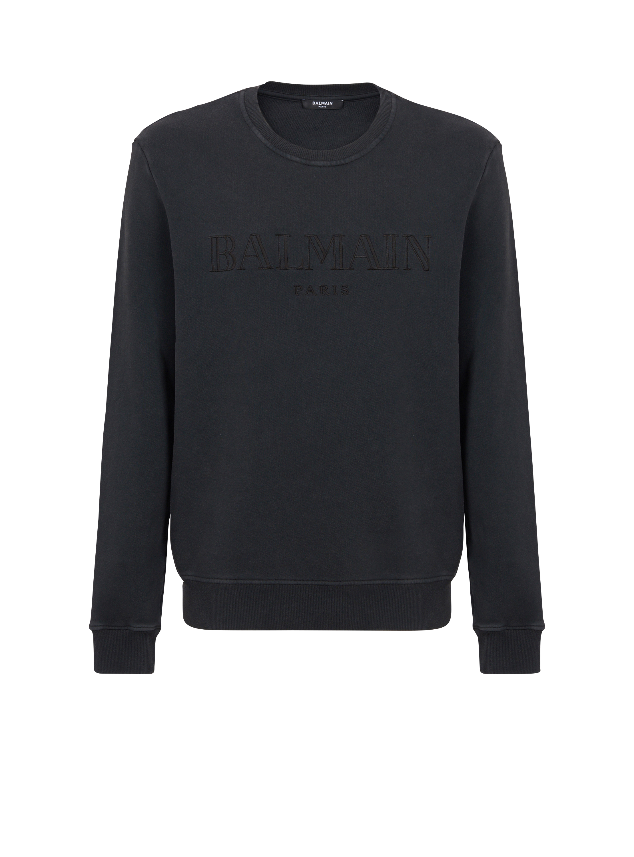 Balmain black sweatshirt on sale