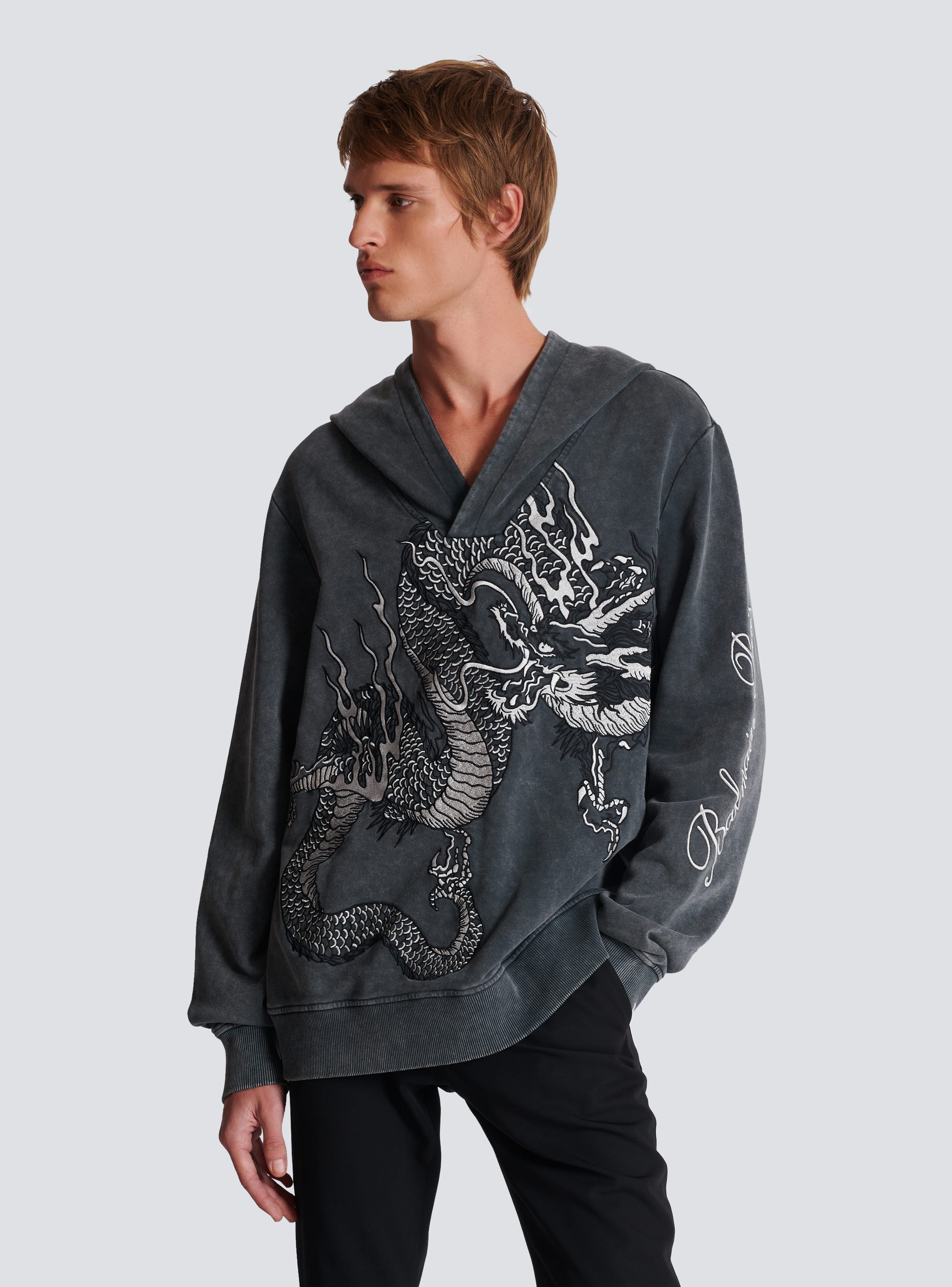 Dragon embroidered sweatshirt - Men | BALMAIN