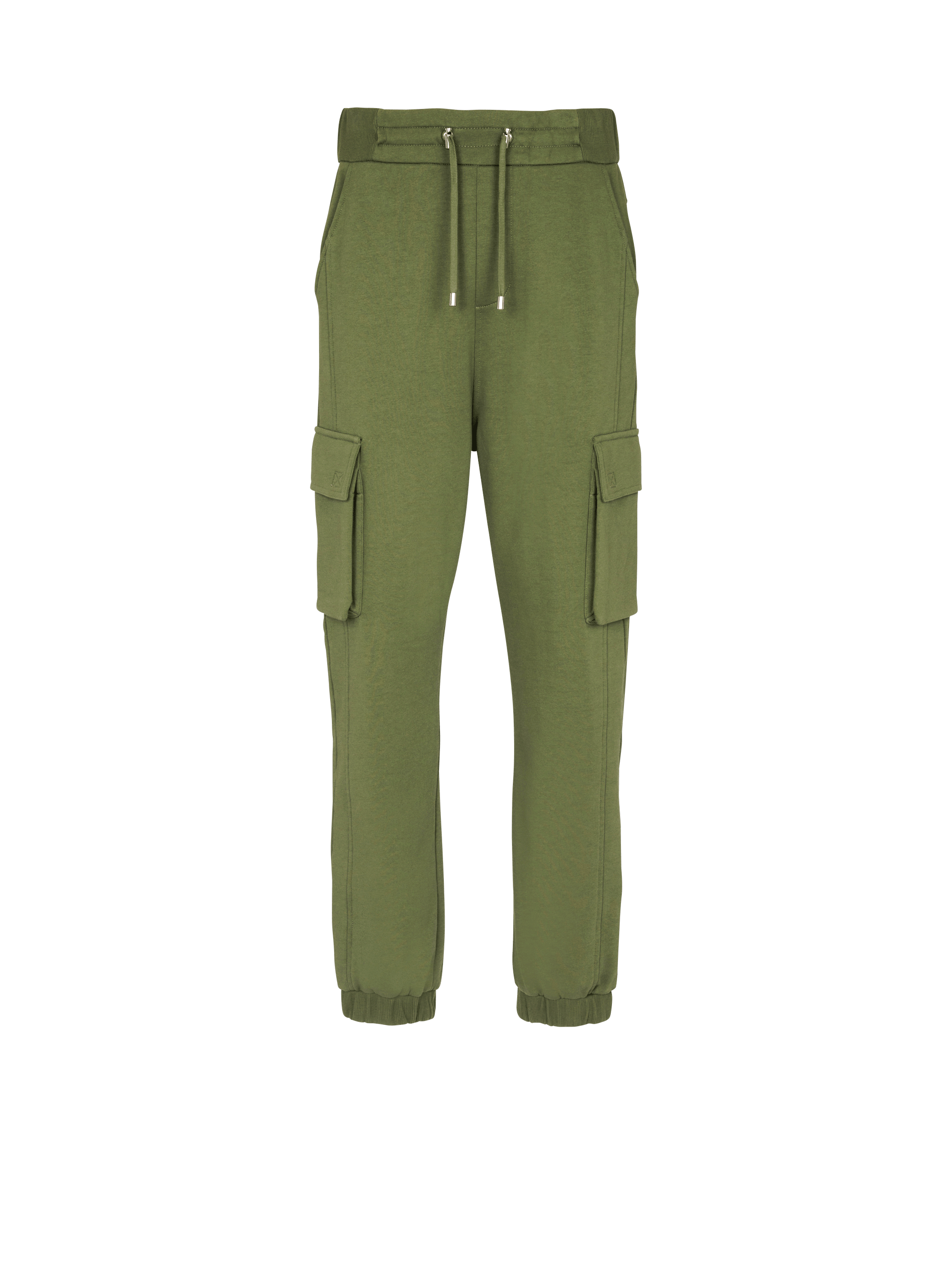Pantalones de jogging tipo cargo con estampado Balmain Paris , caqui, hi-res