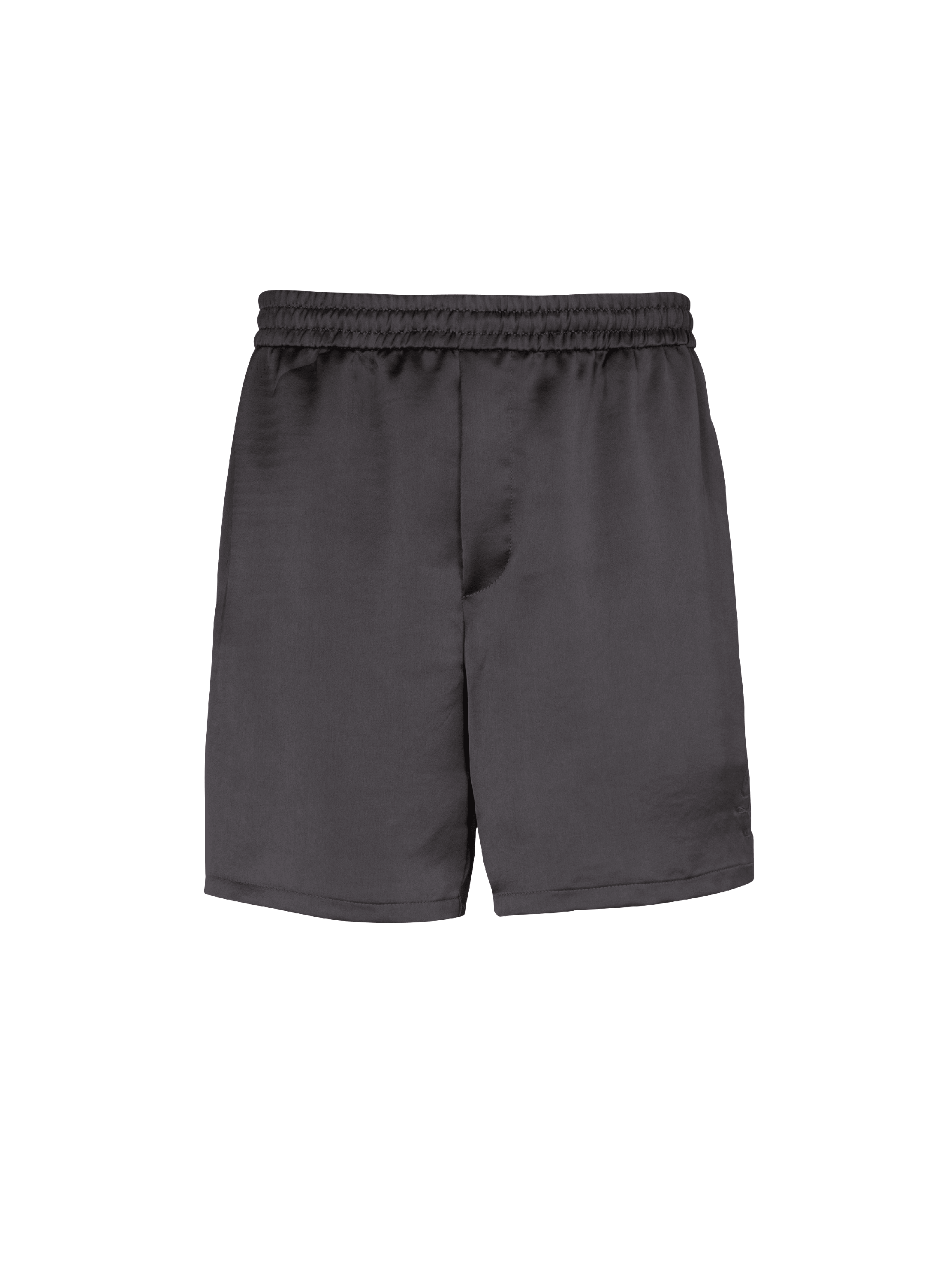 Shorts aus Satin mit PB Signatur