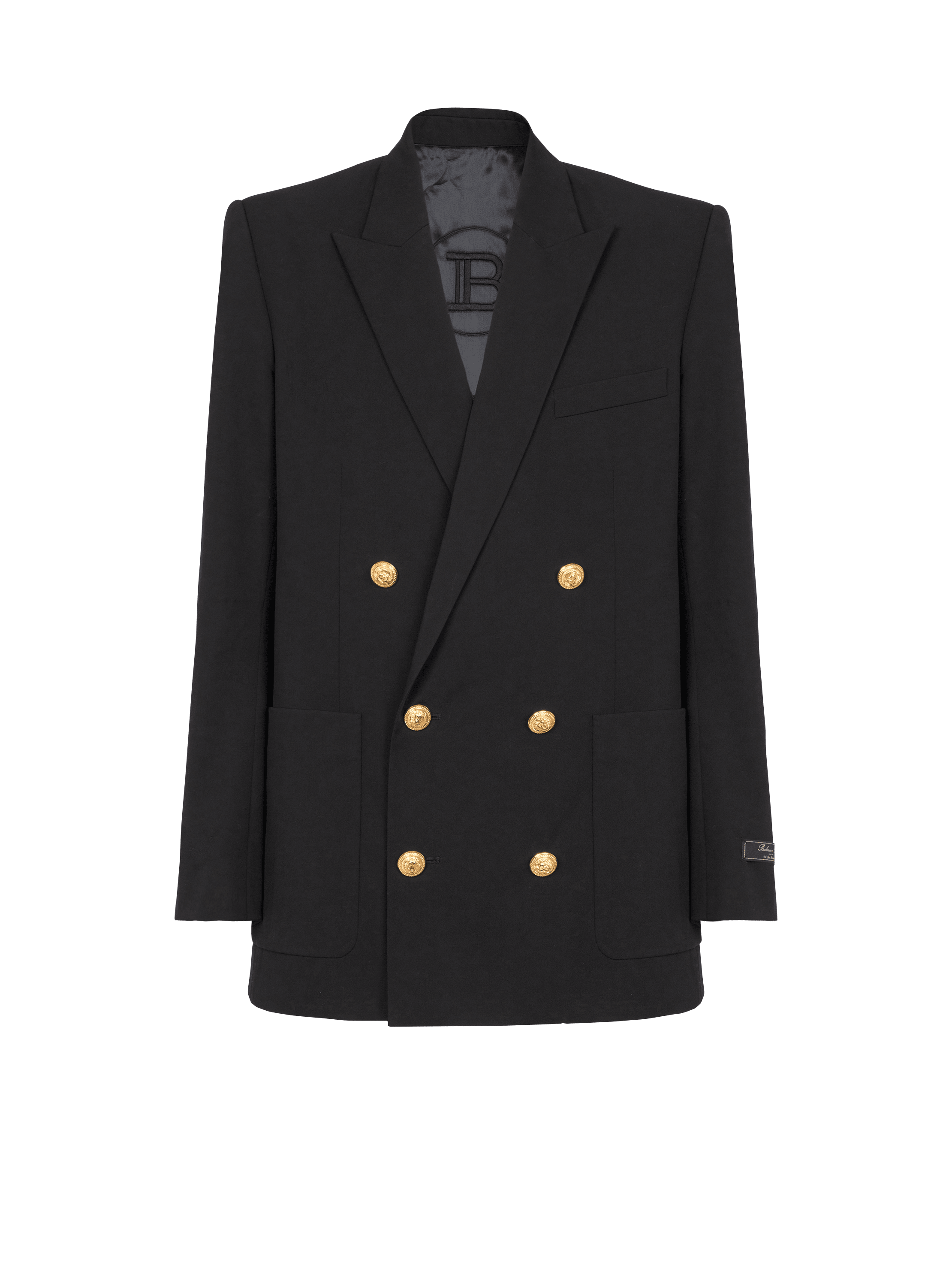 Technical wool blazer