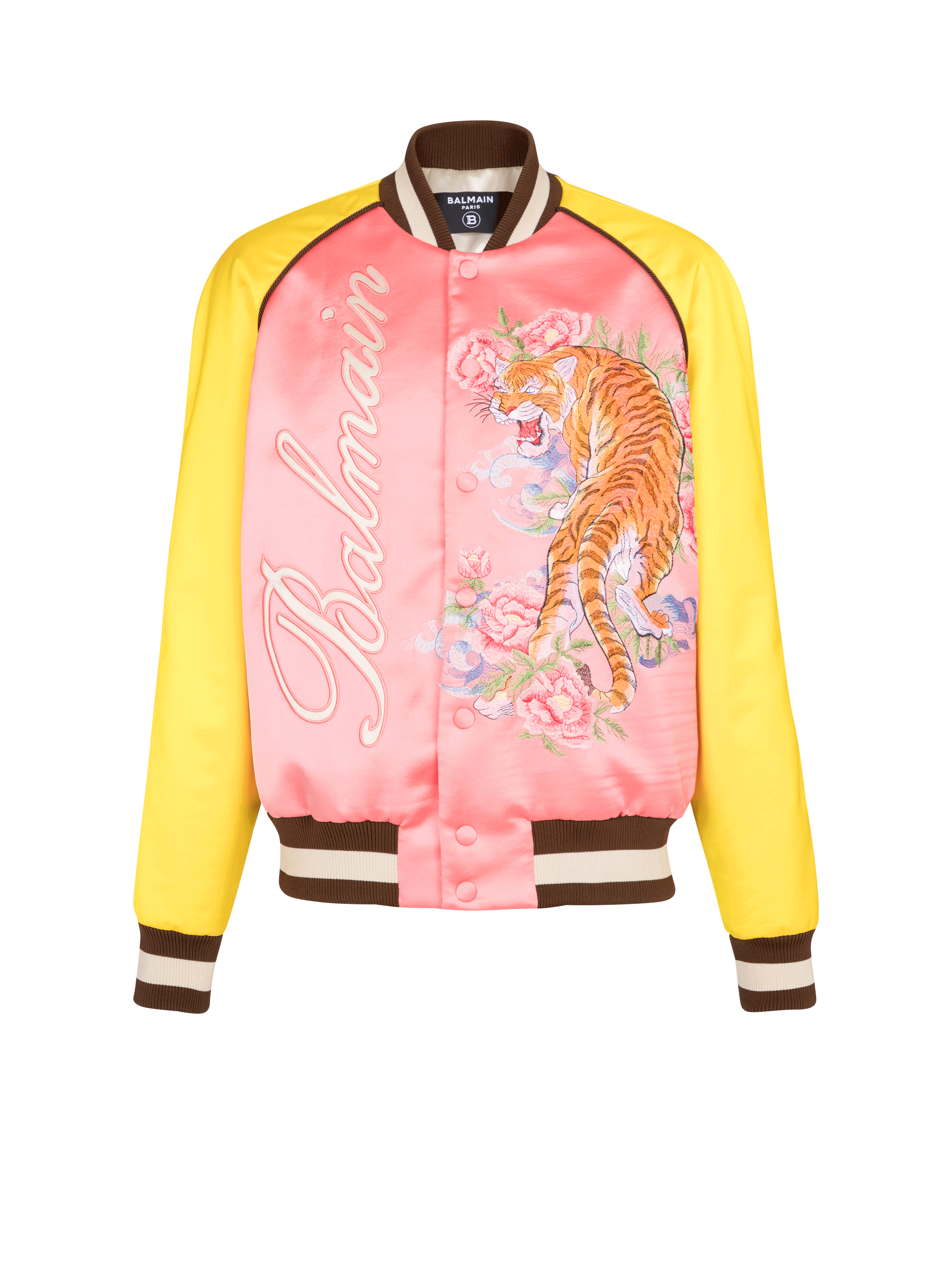 Bomberjacke mit Tiger-Stickerei