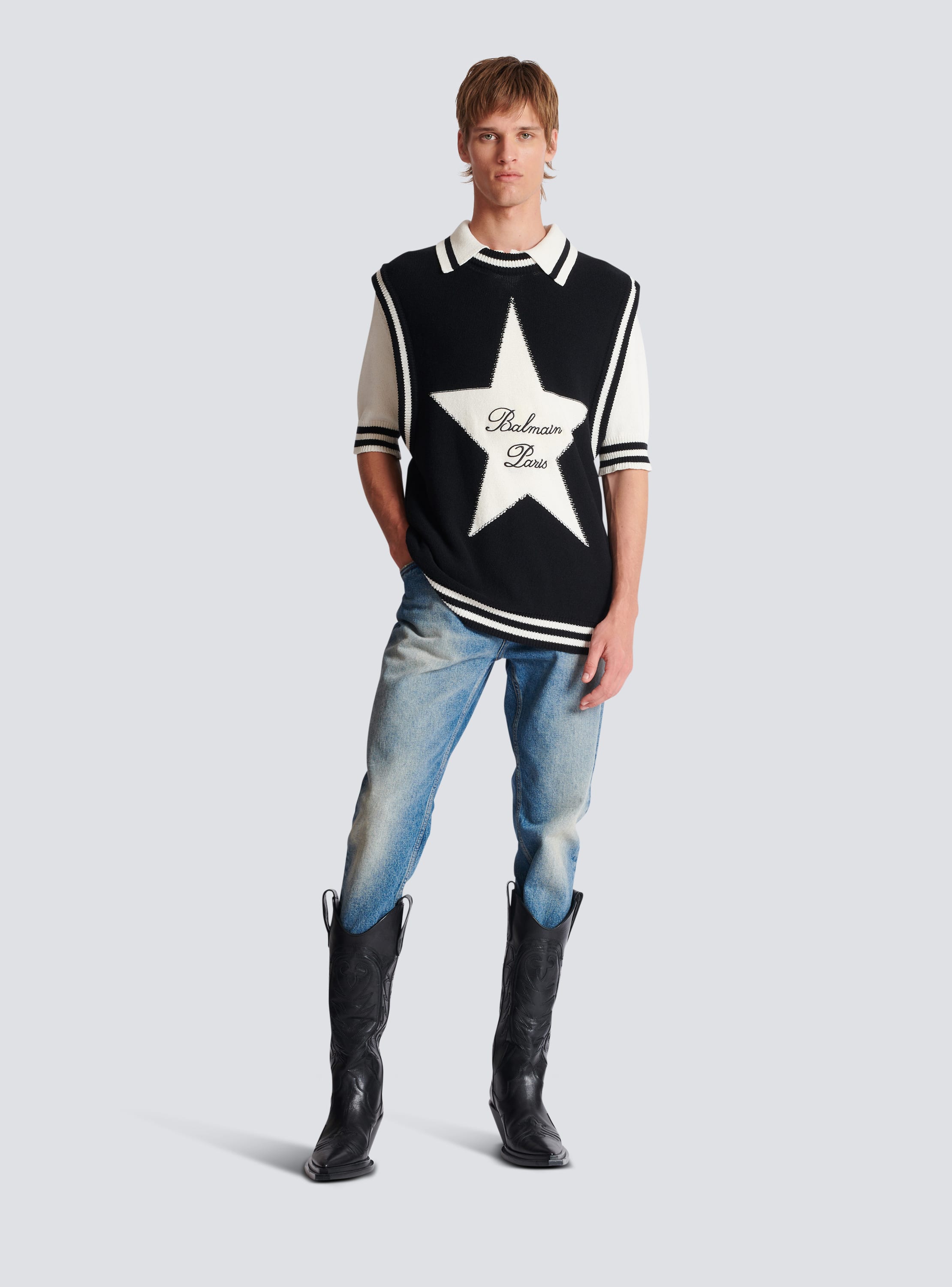 Pullover Balmain iconico stella