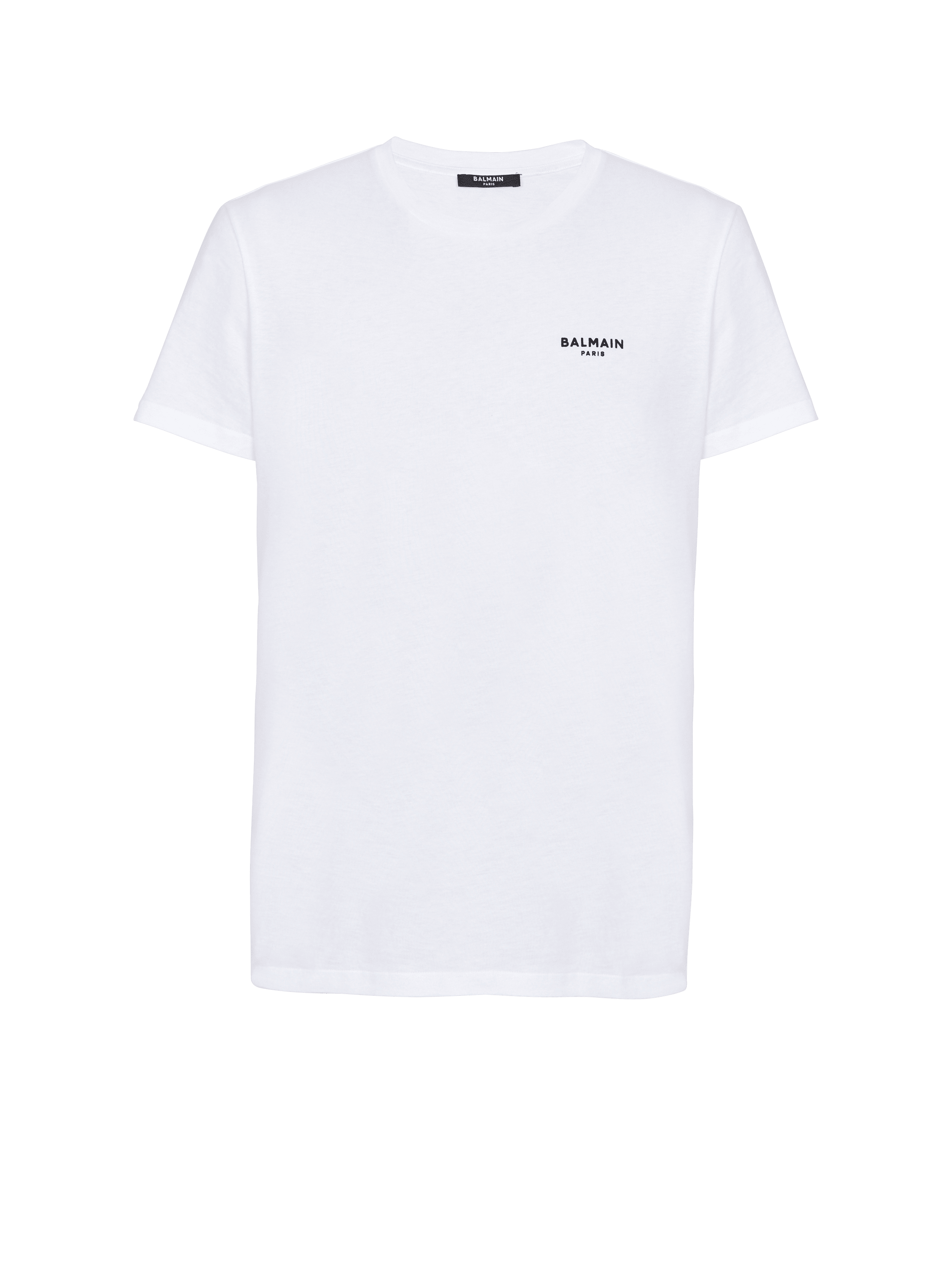 Flocked Balmain Tshirt white Men BALMAIN
