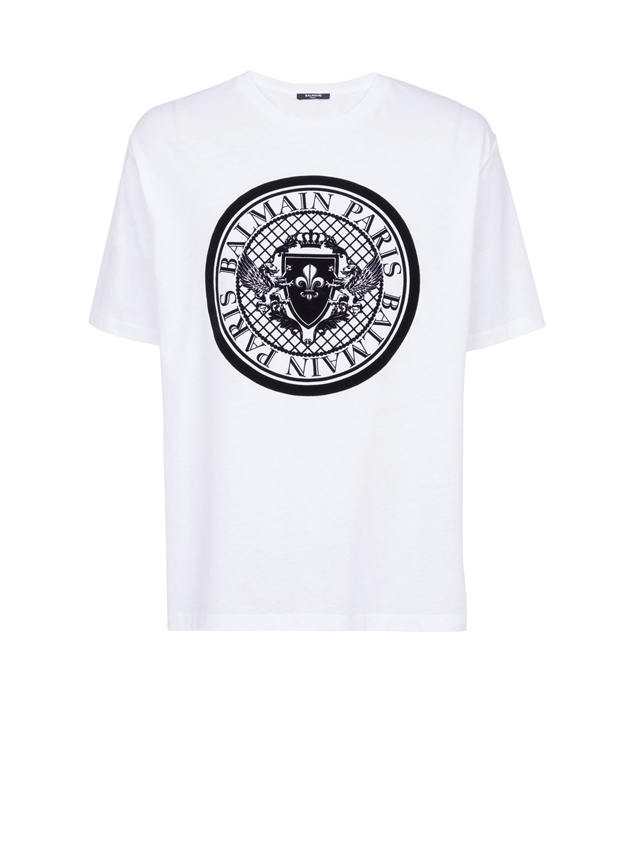 Balmain White Metallic T-Shirt