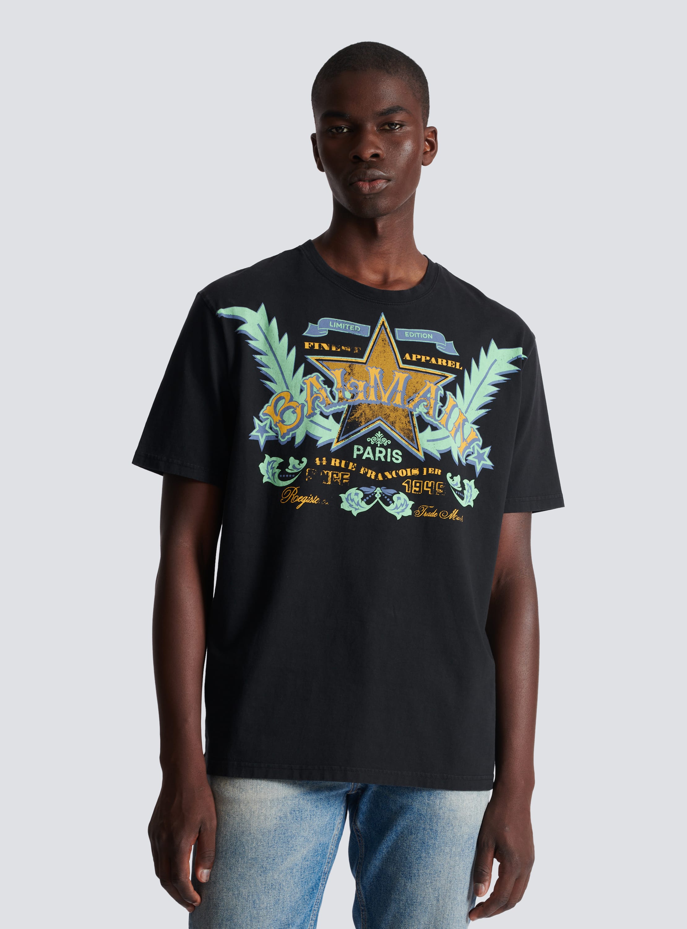 Balmain Western T shirt Men BALMAIN