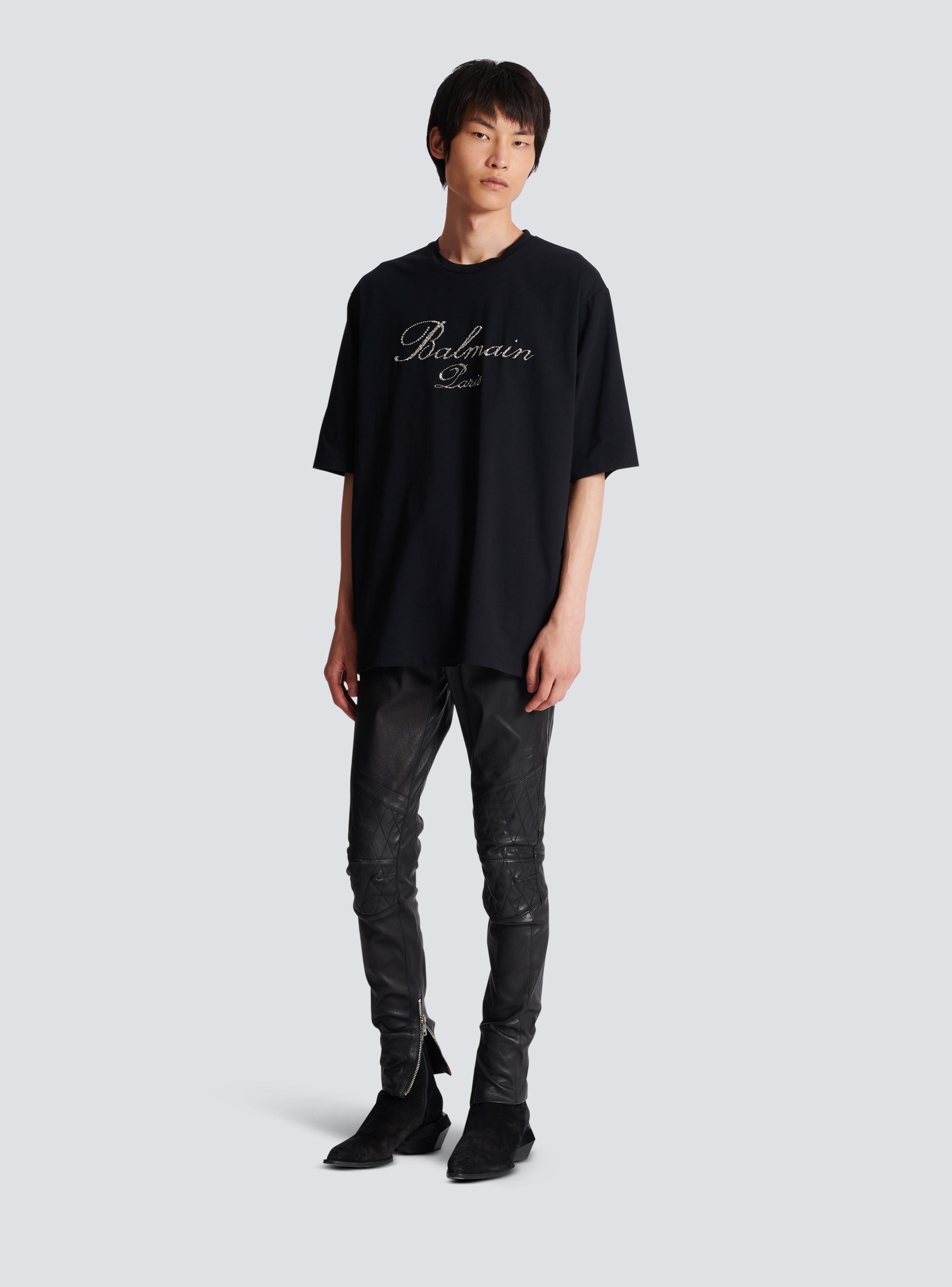 Camiseta Balmain Signature bordada