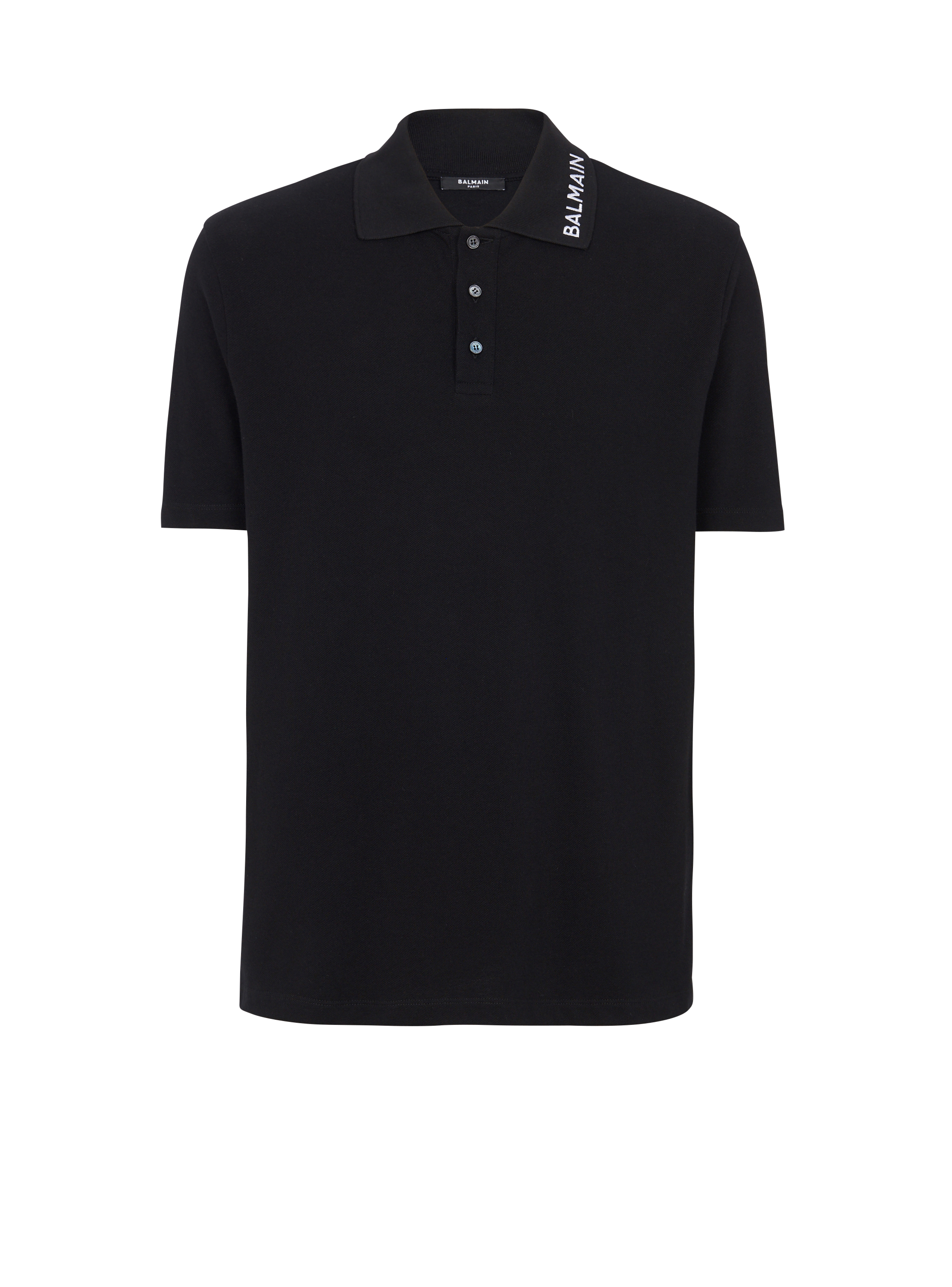 Balmain embroidered polo shirt