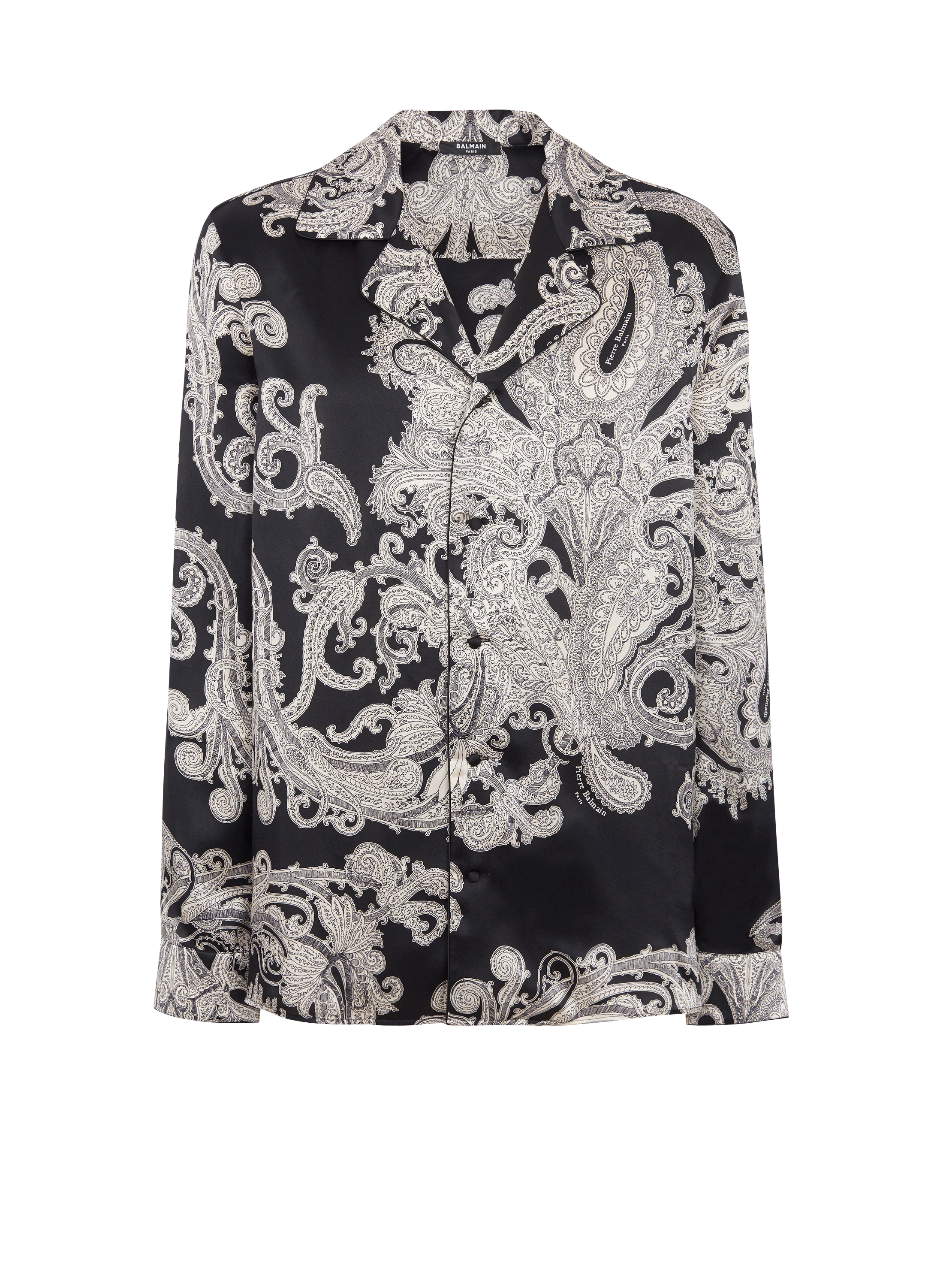 Seidenhemd mit Paisley-Print