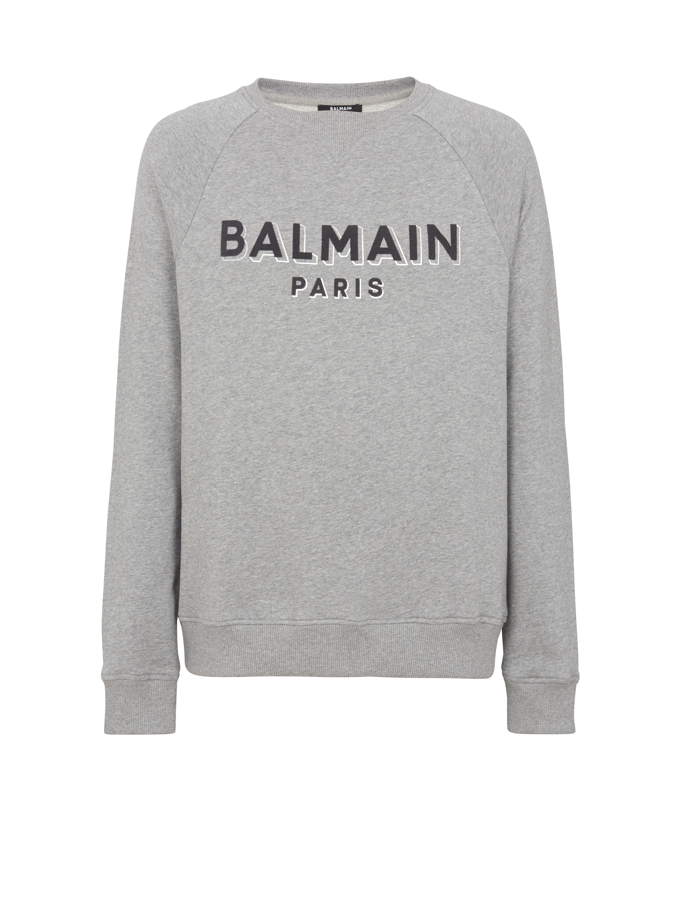 Metallic flocked Balmain sweatshirt