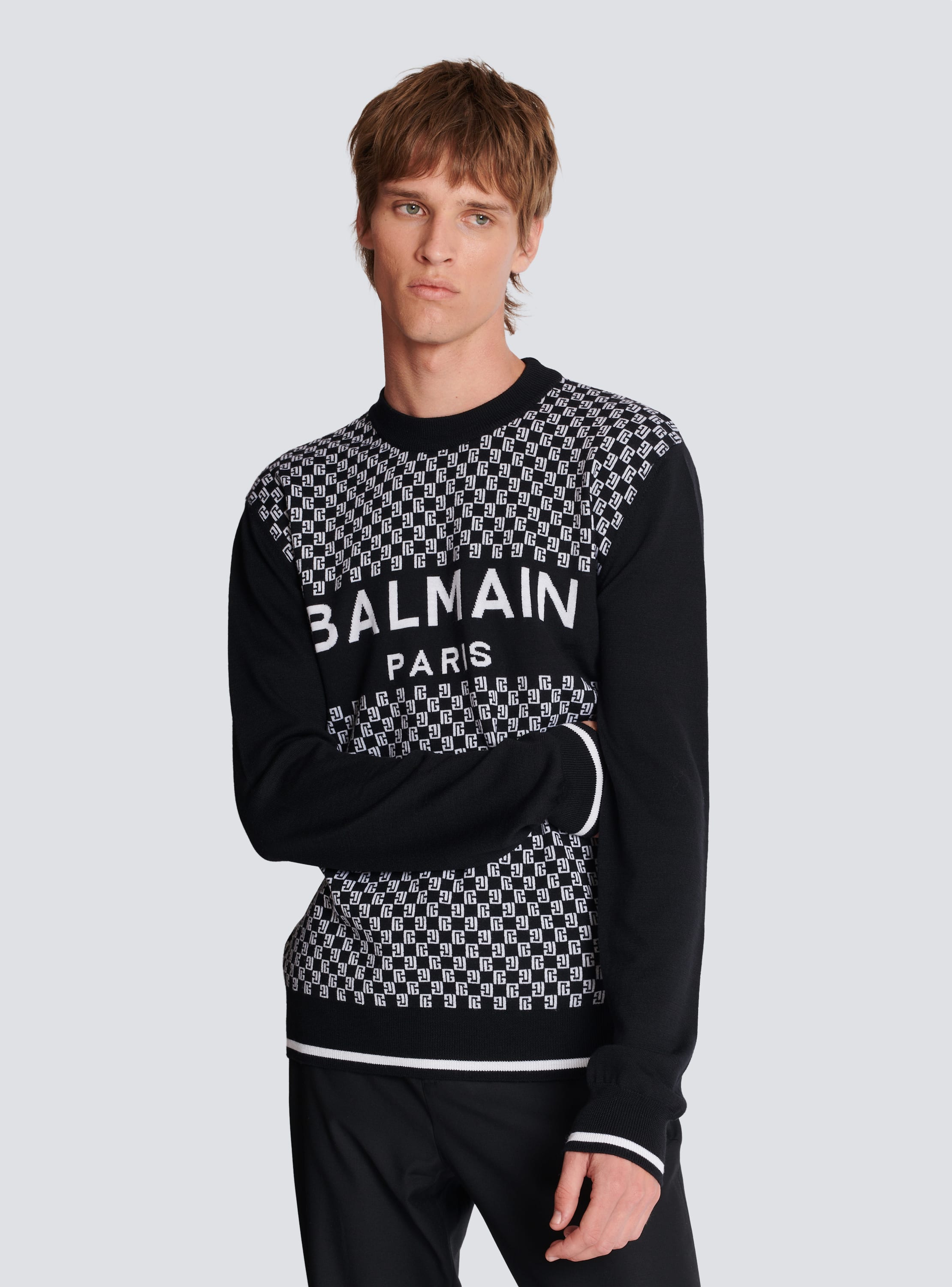 Grey balmain clearance jumper