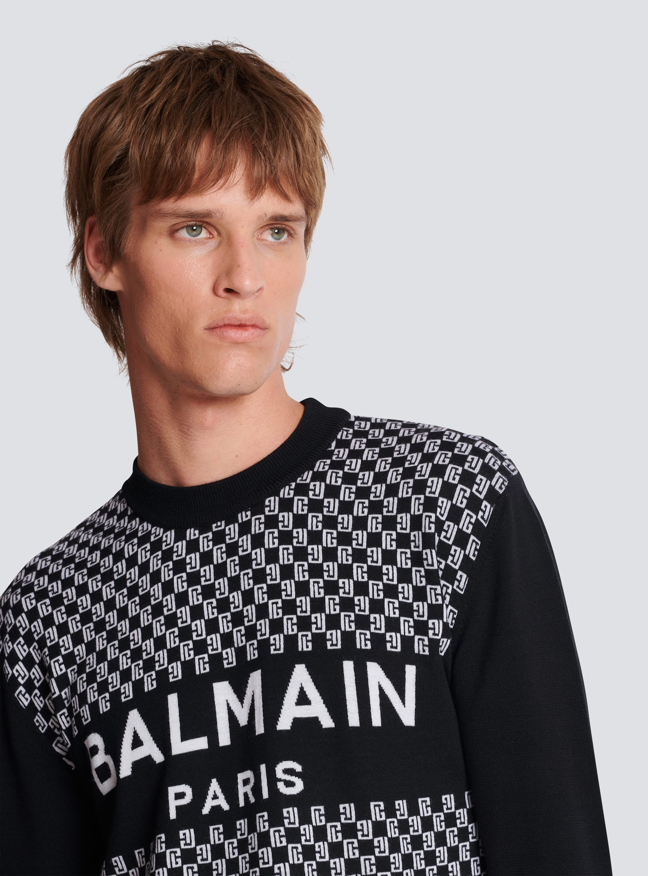 Balmain 6-Buttons ribbed jumper - Black