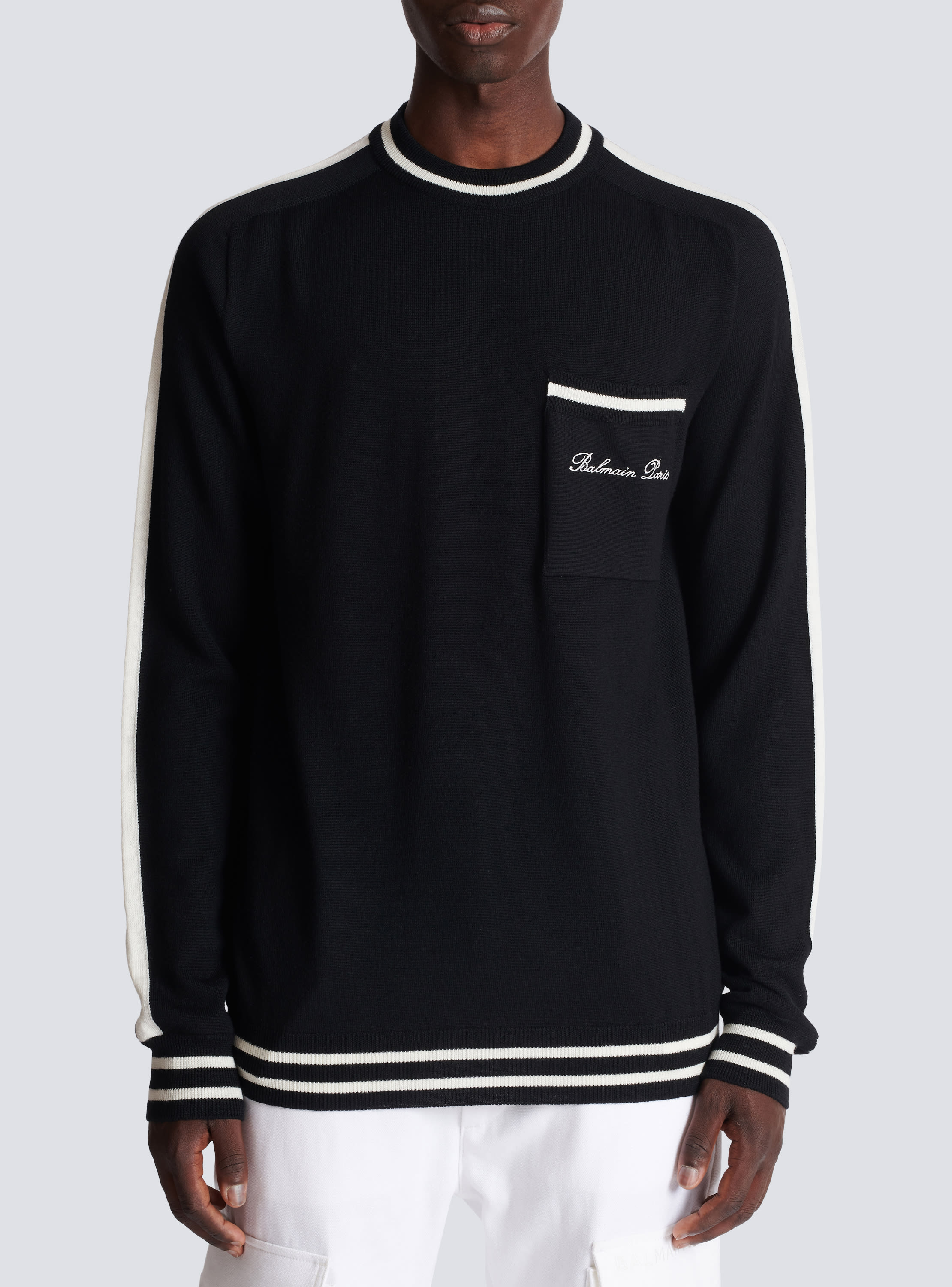 Balmain signature sweatshirt hot sale