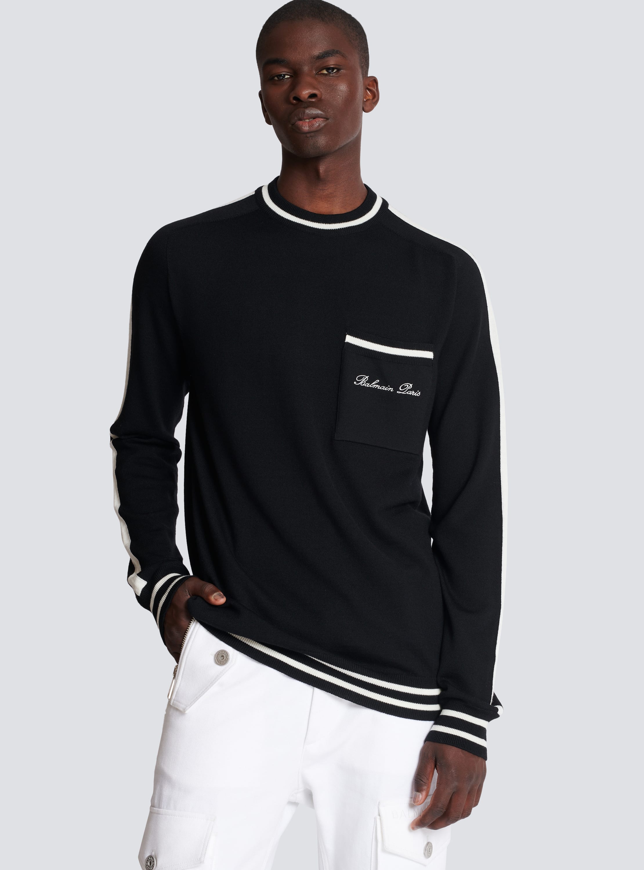 Balmain sweater black best sale