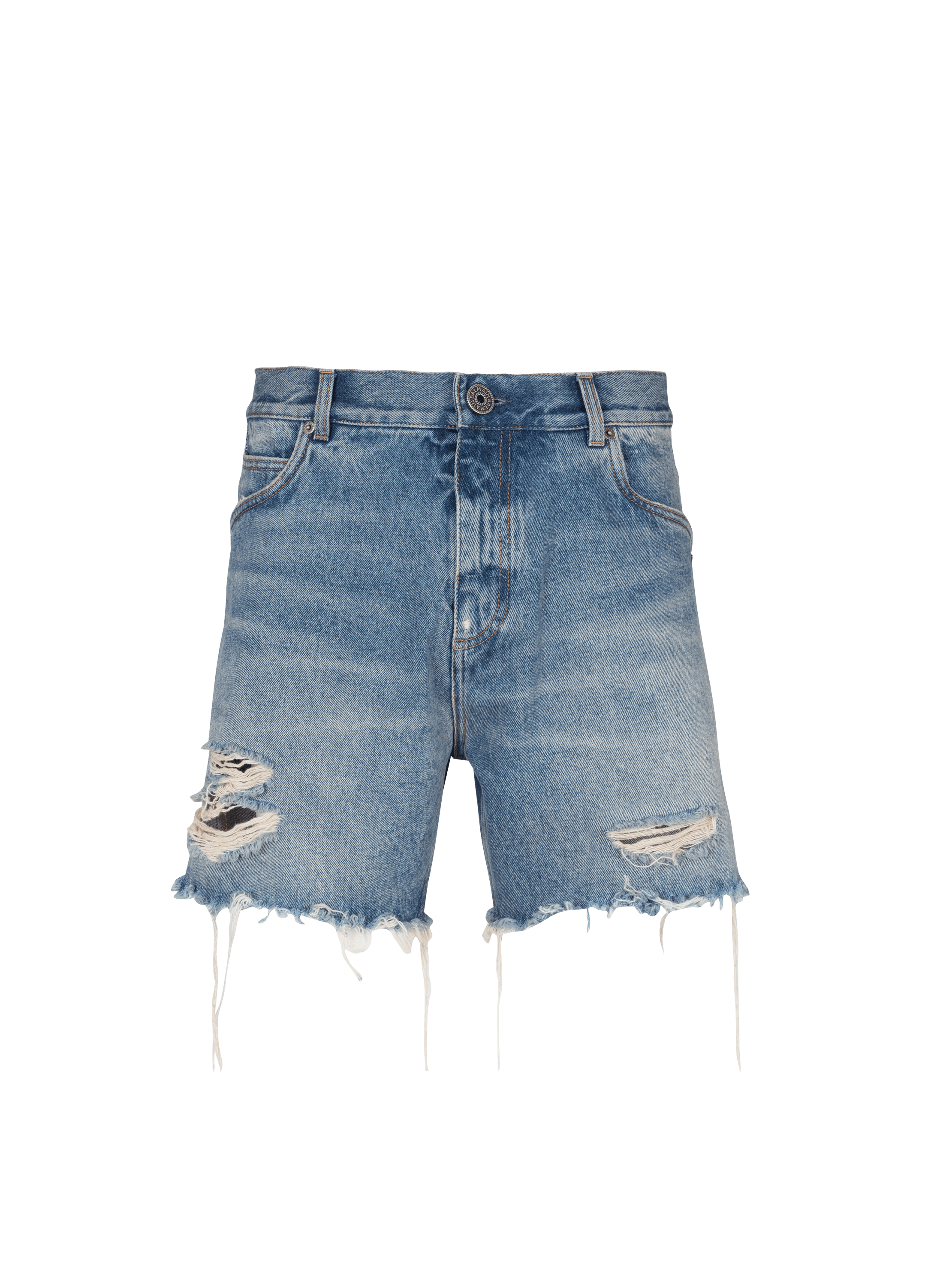 Unisex shorts in vintage Blue Wash denim