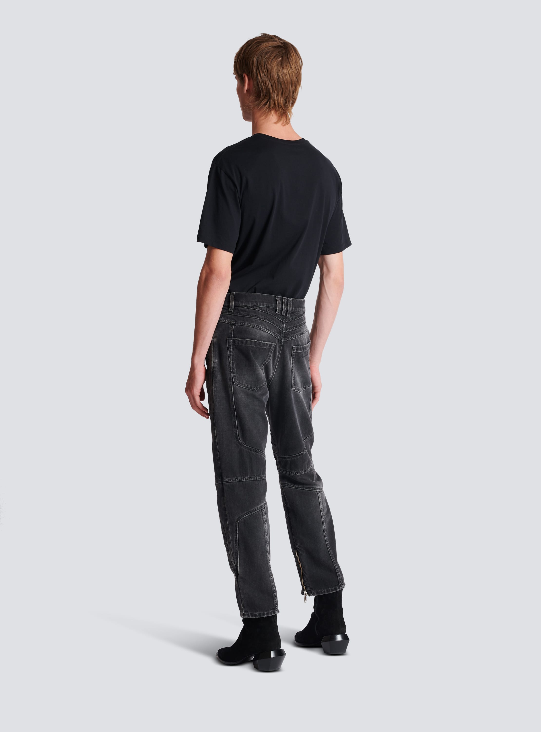 Balmain skinny biker jeans - Black