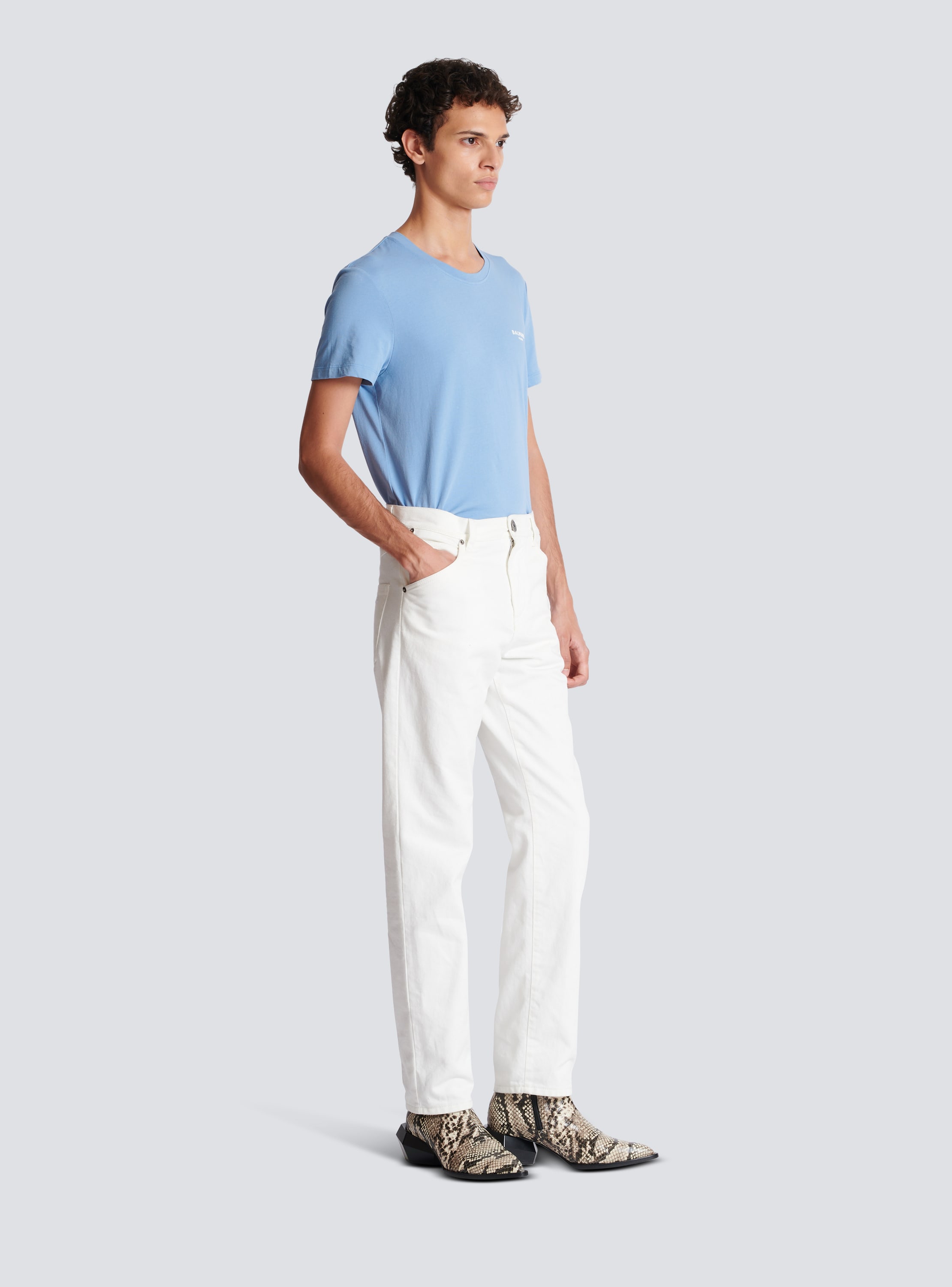 Balmain best sale white jeans