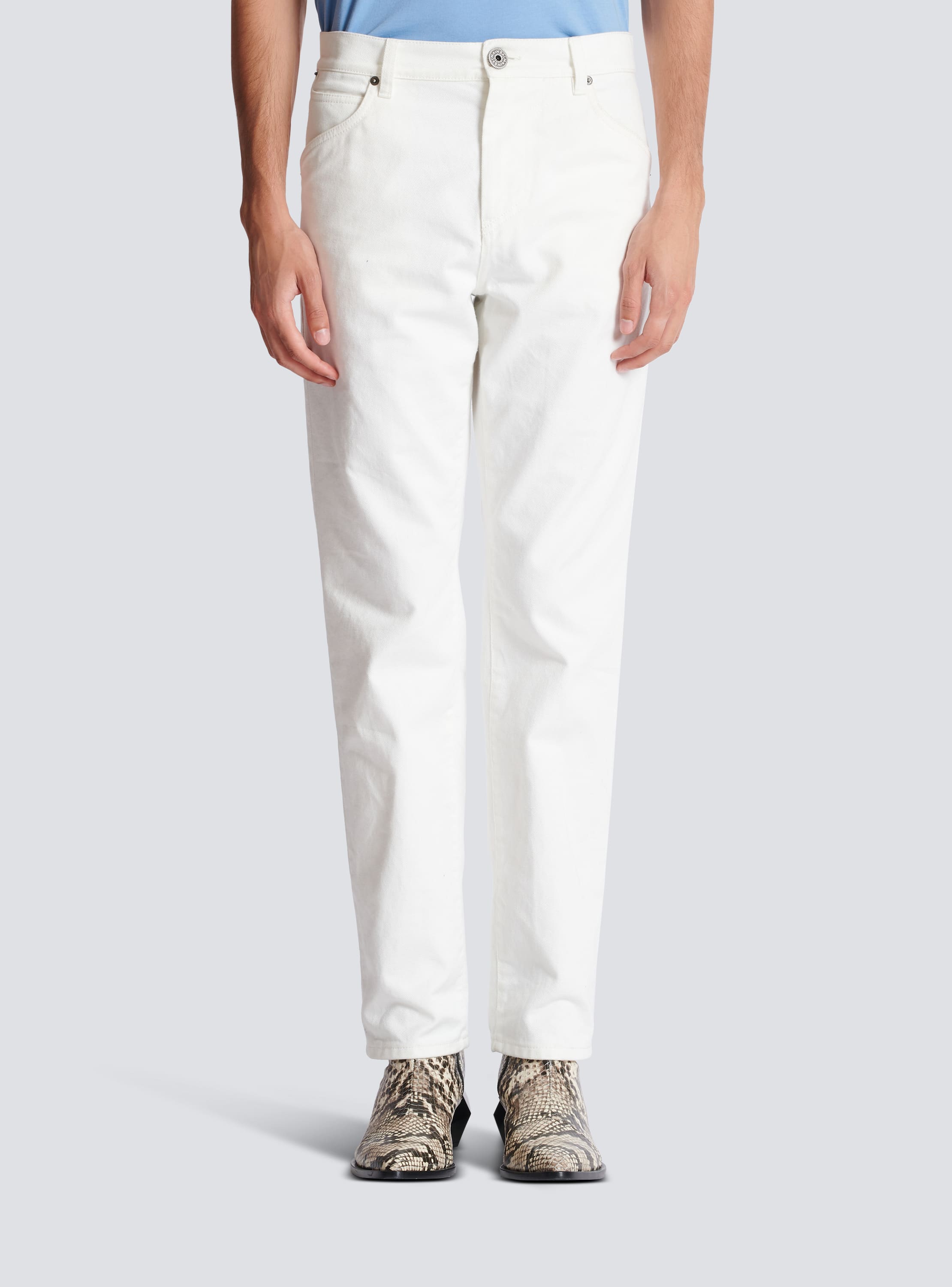 White best sale balmain jeans