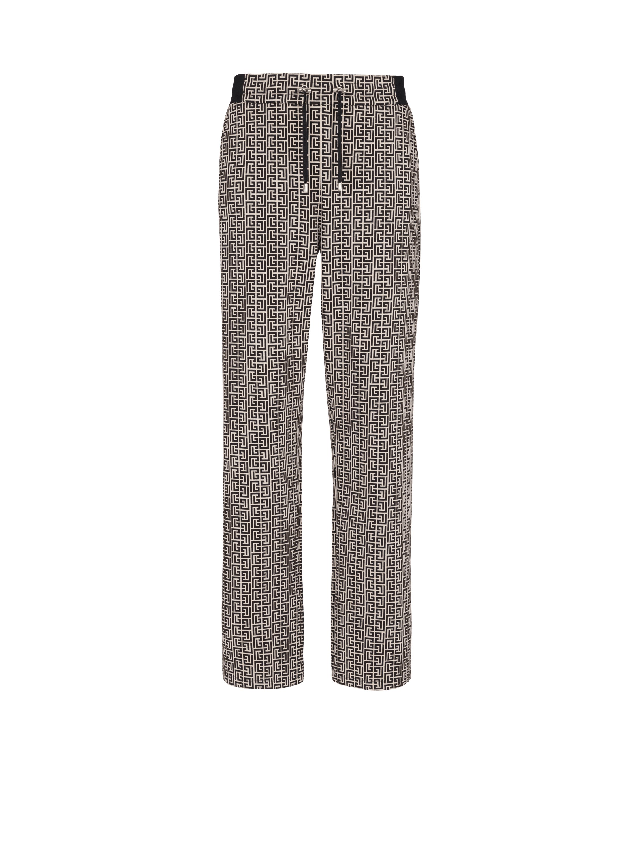 Pantalon casual en jacquard monogramme