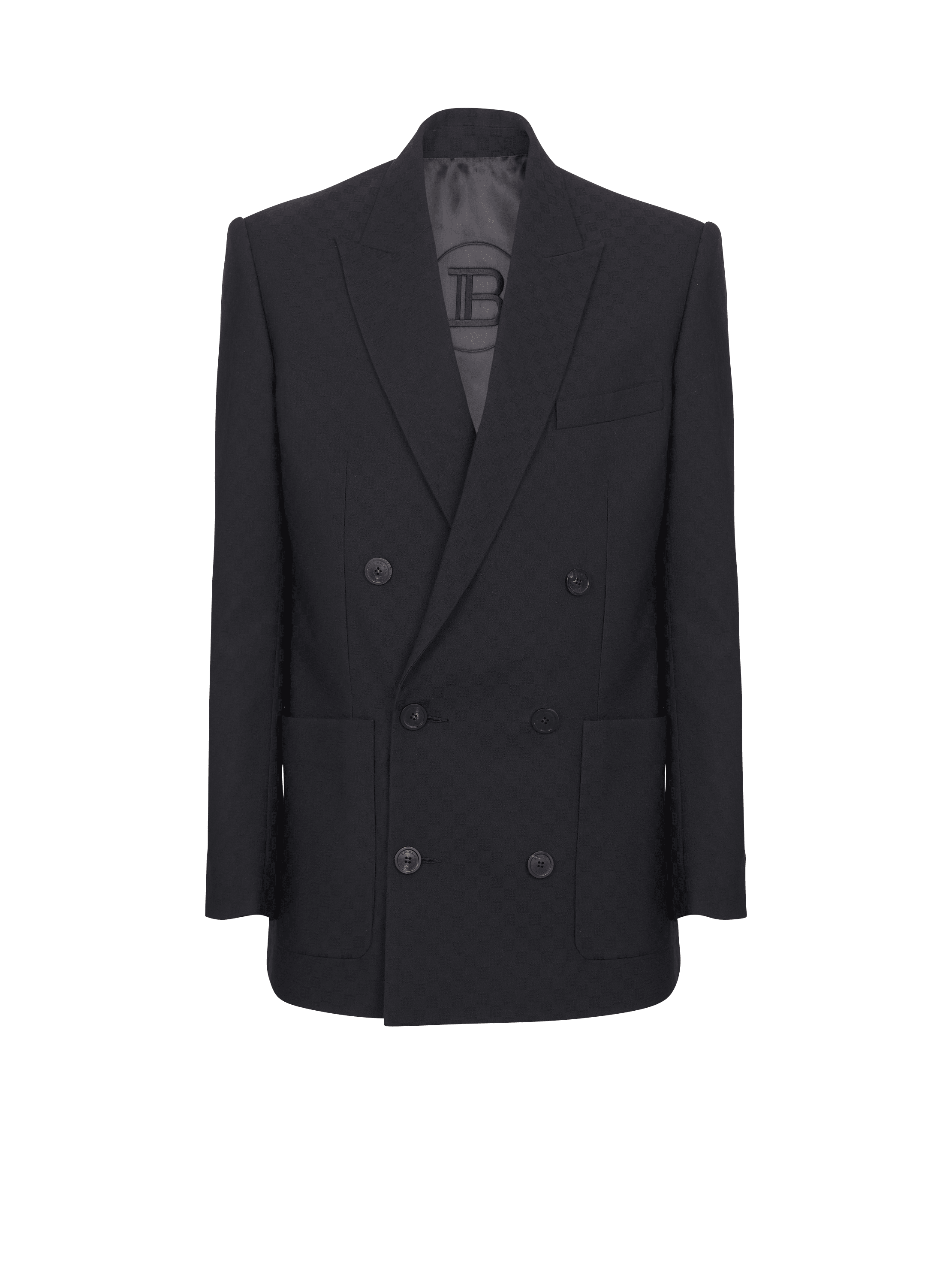 Veste blazer en jacquard monogramme