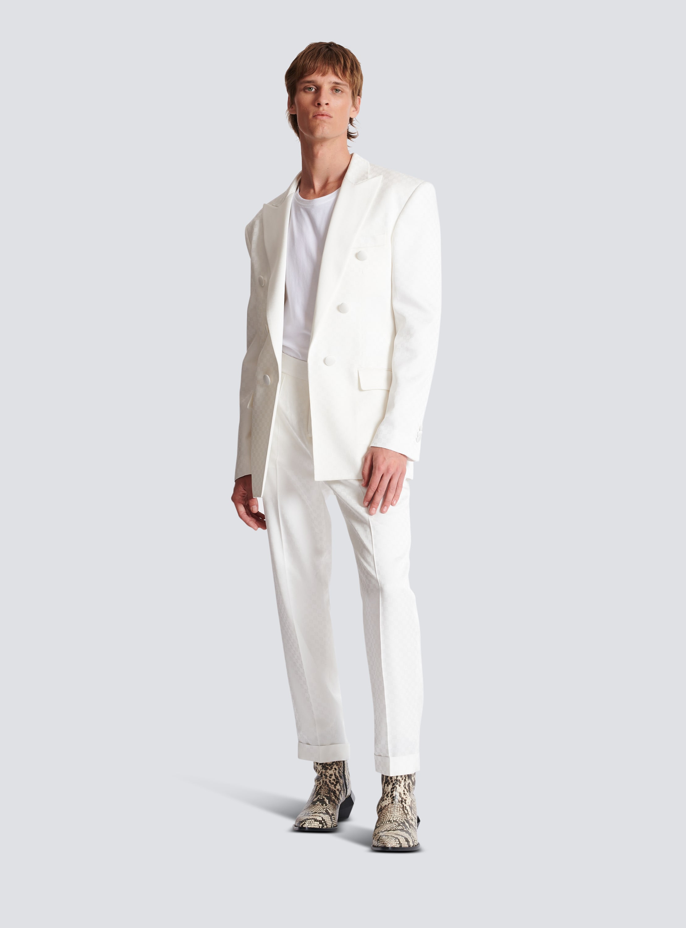 Balmain jacket white best sale