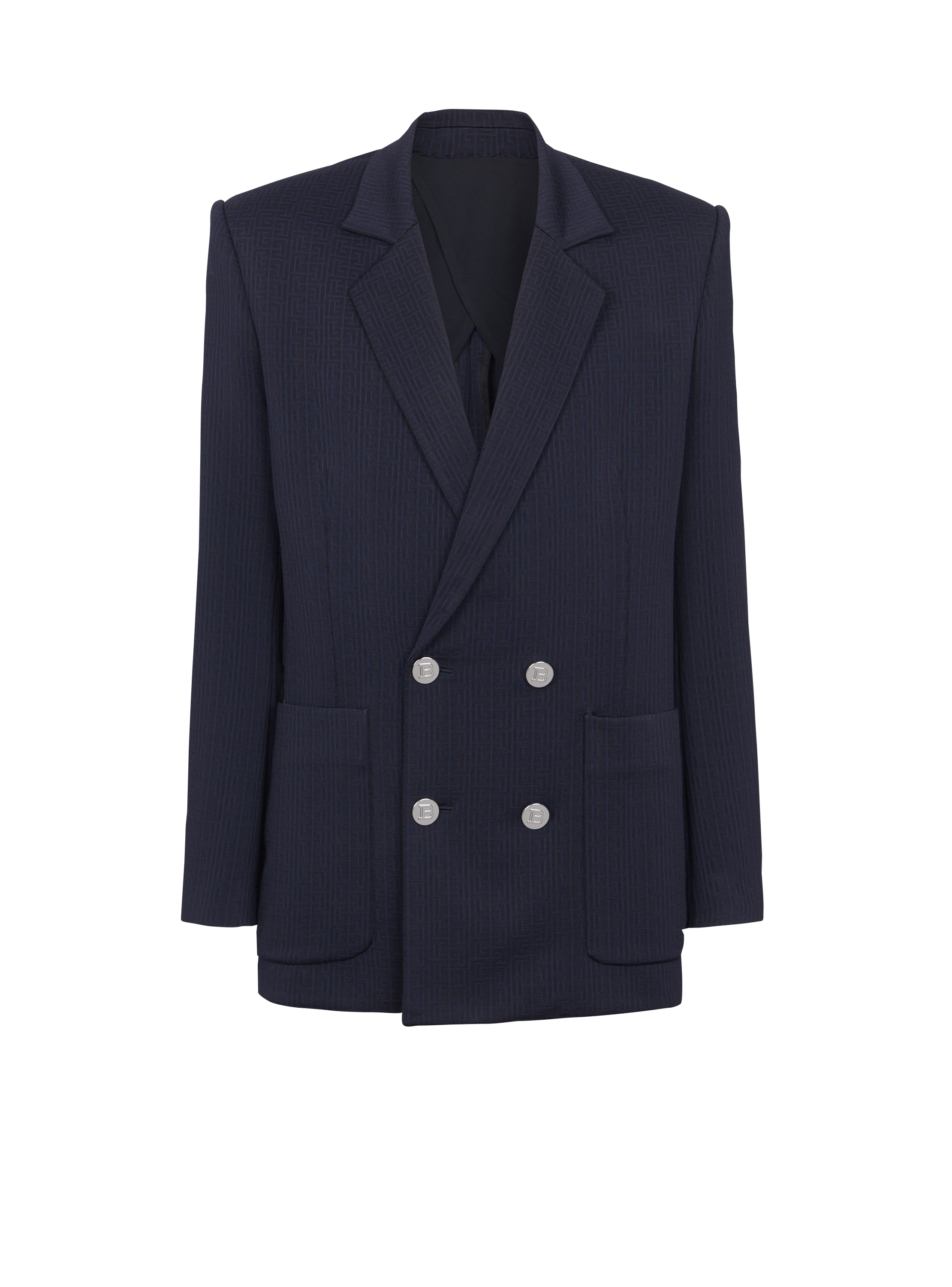 Lässiger Blazer mit Mini-Monogramm