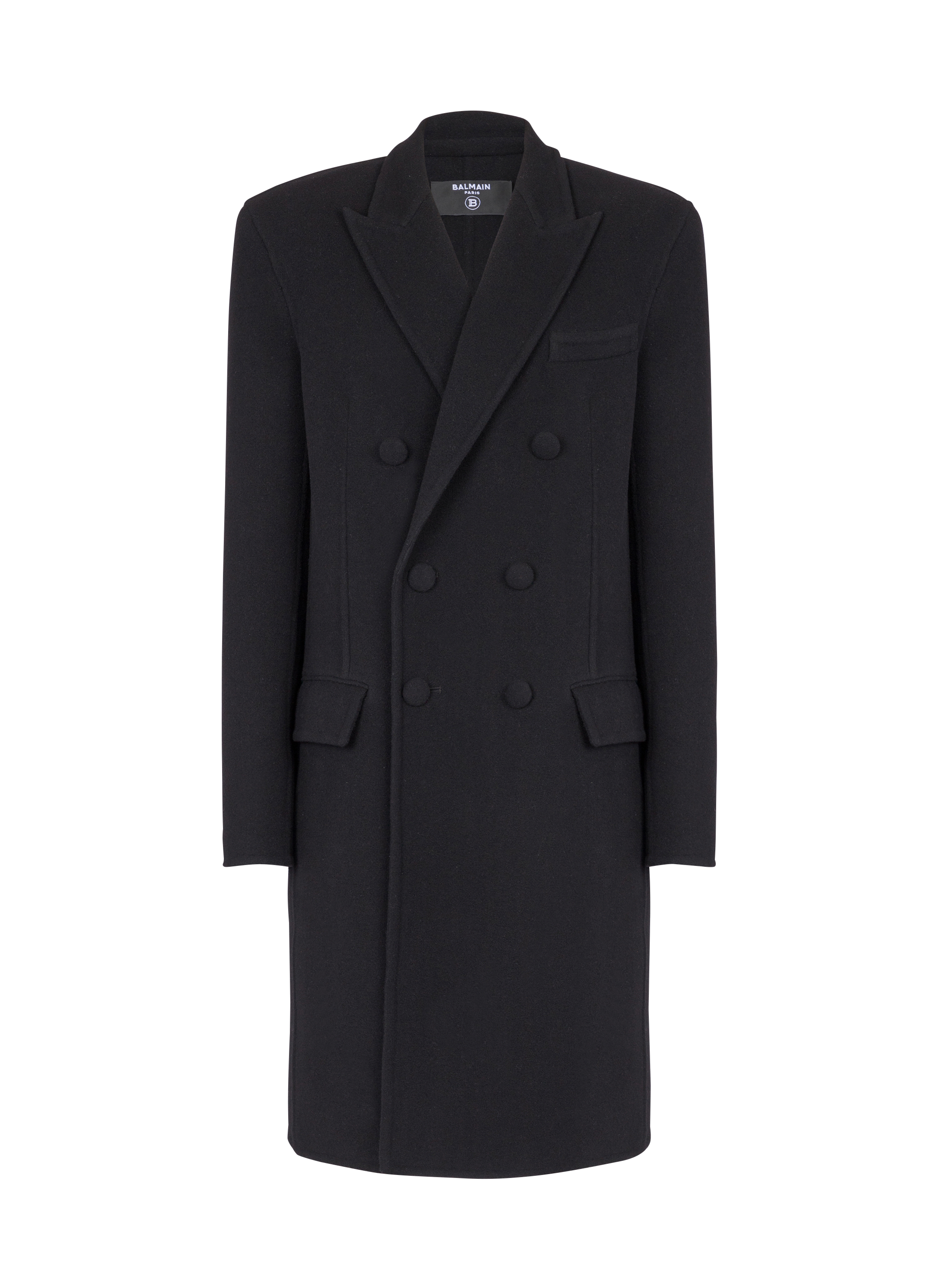 Double face wool and cashmere coat