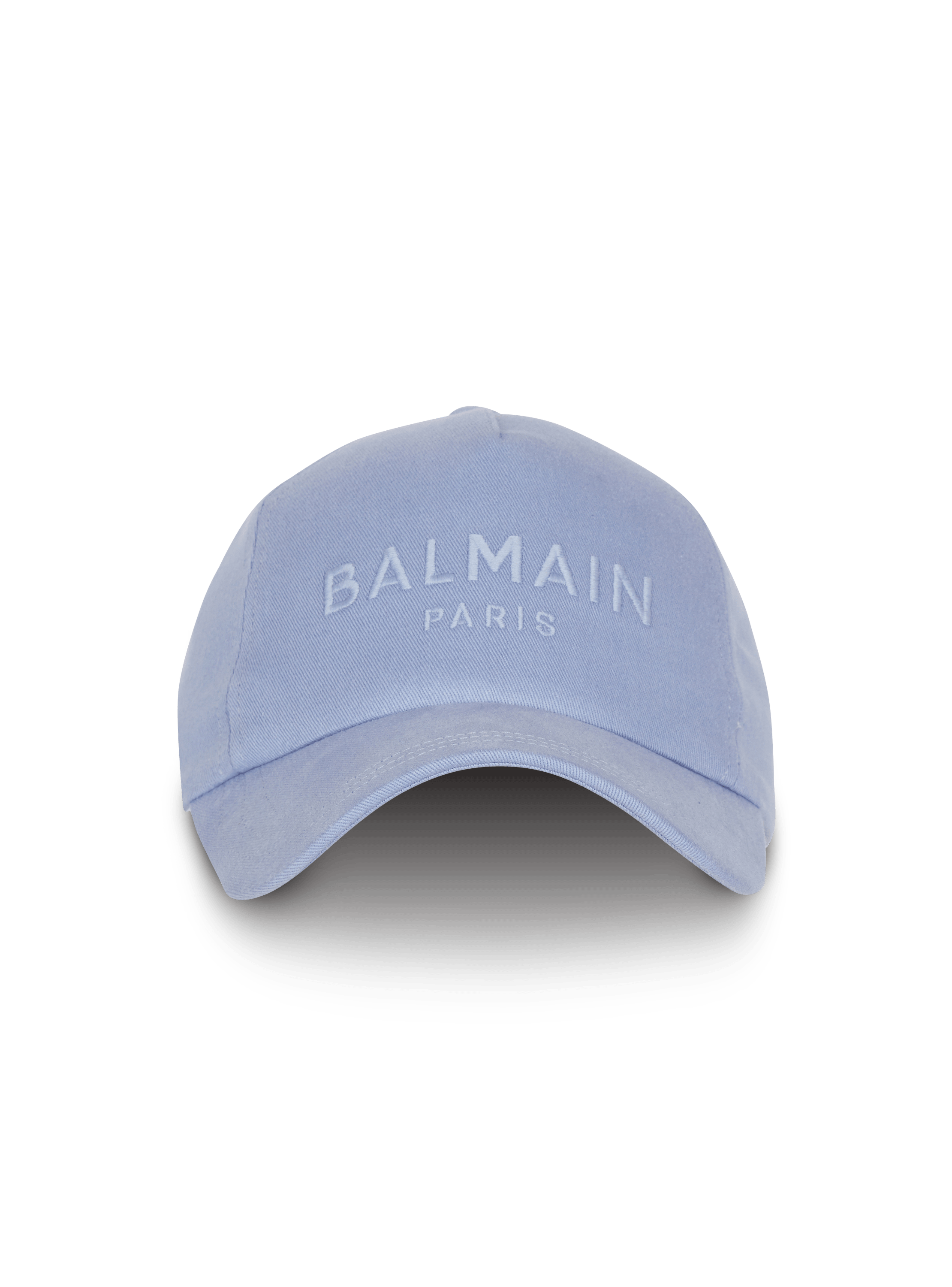 Embroidered Balmain Paris cap blue - Men | BALMAIN
