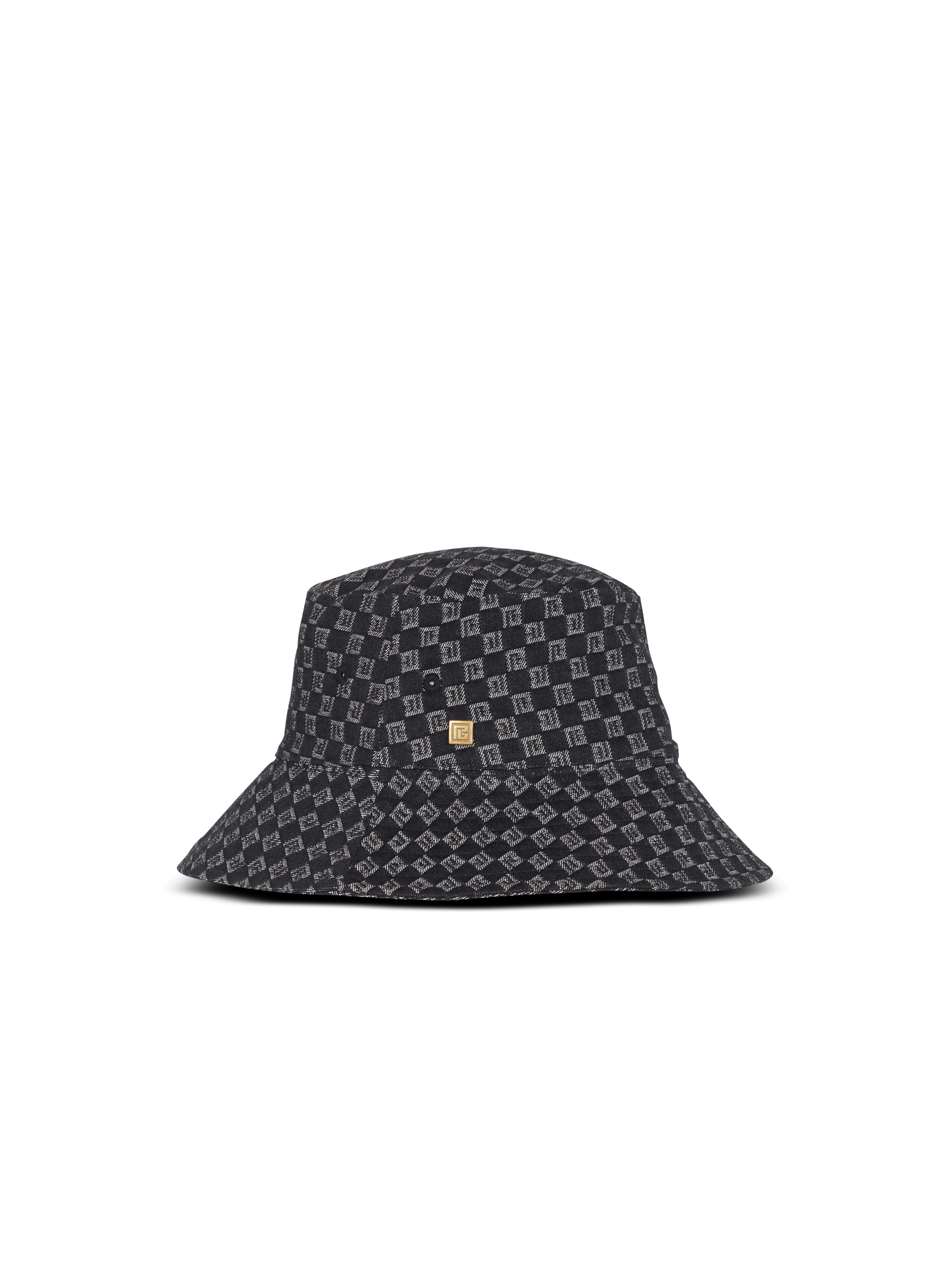Monogram jacquard denim bucket hat